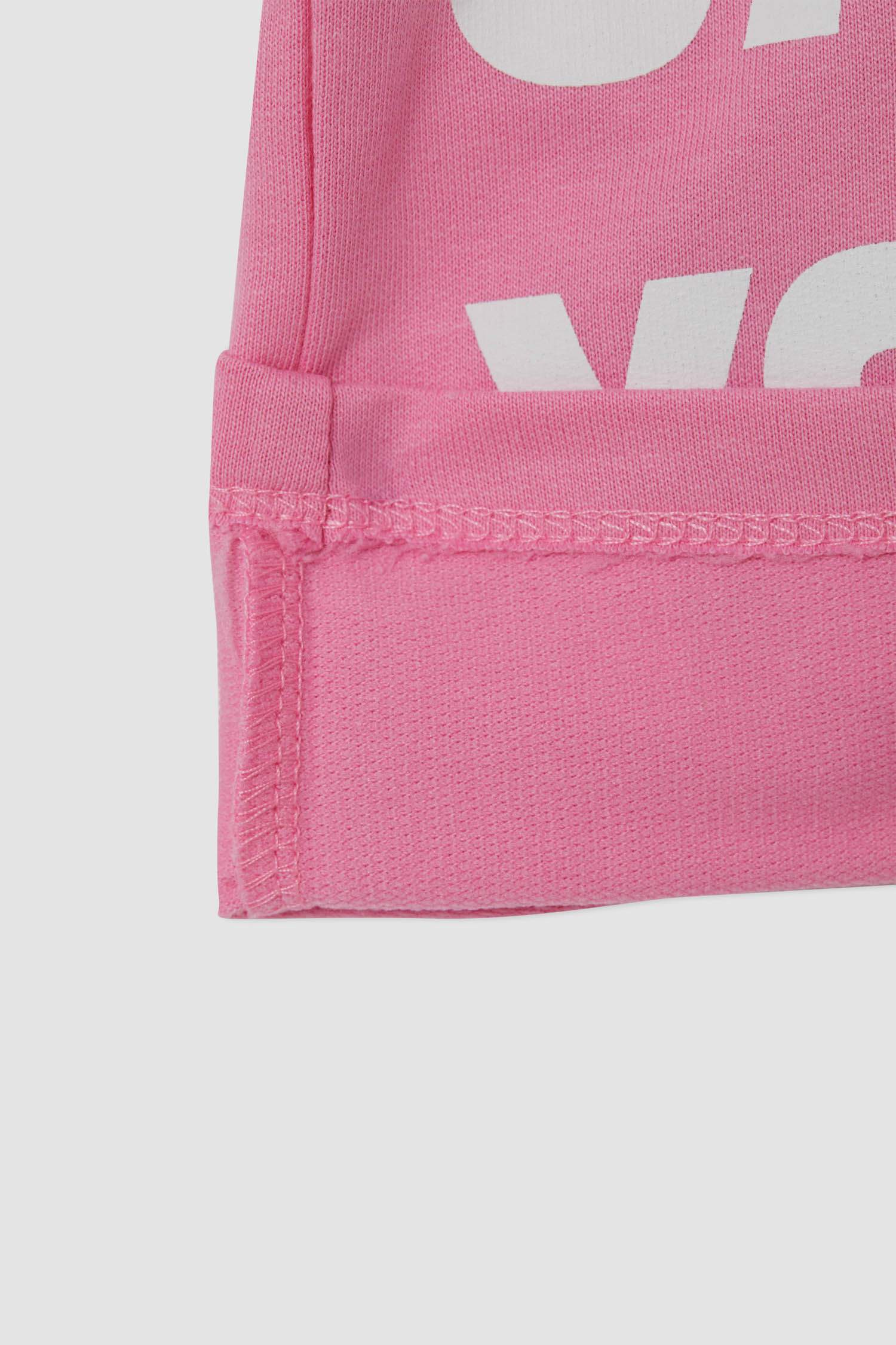 Kız Çocuk Yazı Baskılı Crop Sweatshirt