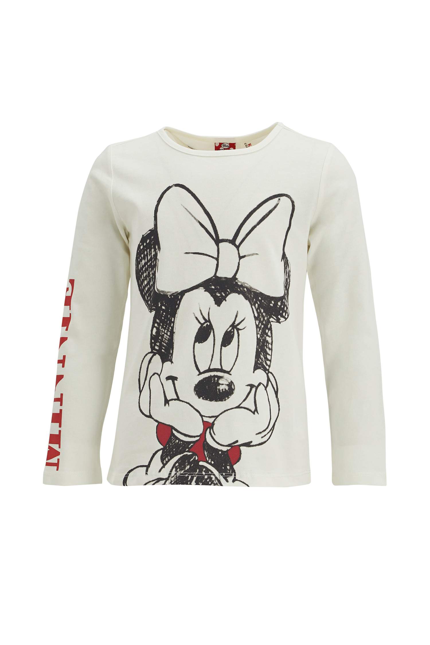 Kız Çocuk Minnie Mouse Lisanslı Uzun Kol Tişört