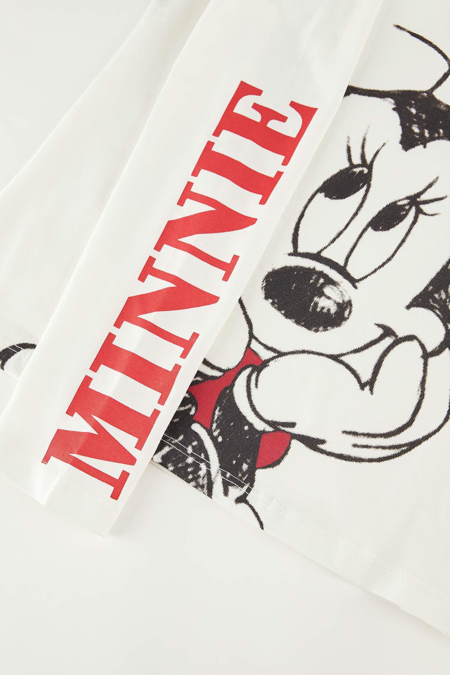 Kız Çocuk Minnie Mouse Lisanslı Uzun Kol Tişört