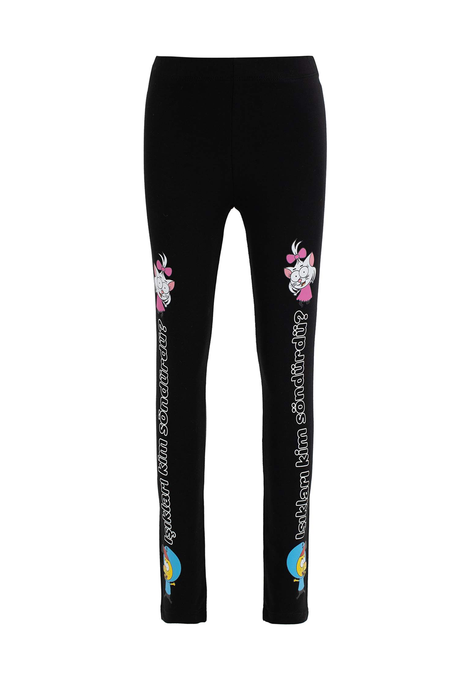 Kız Çocuk Kral Şakir Lisanslı Slim Fit Uzun Tayt