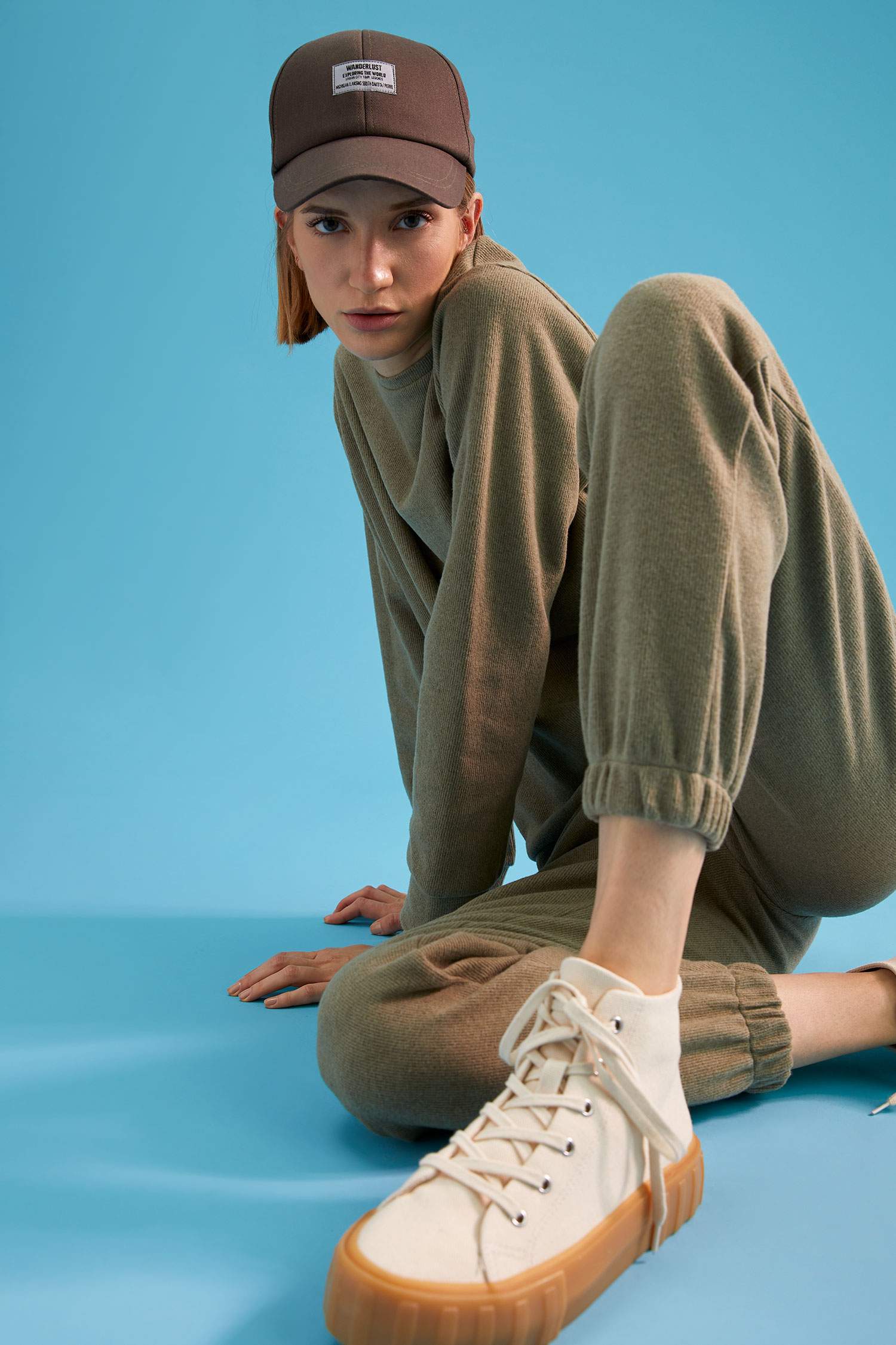 Basic Beli Bağcıklı Relax Fit Basic Jogger Eşofman Altı
