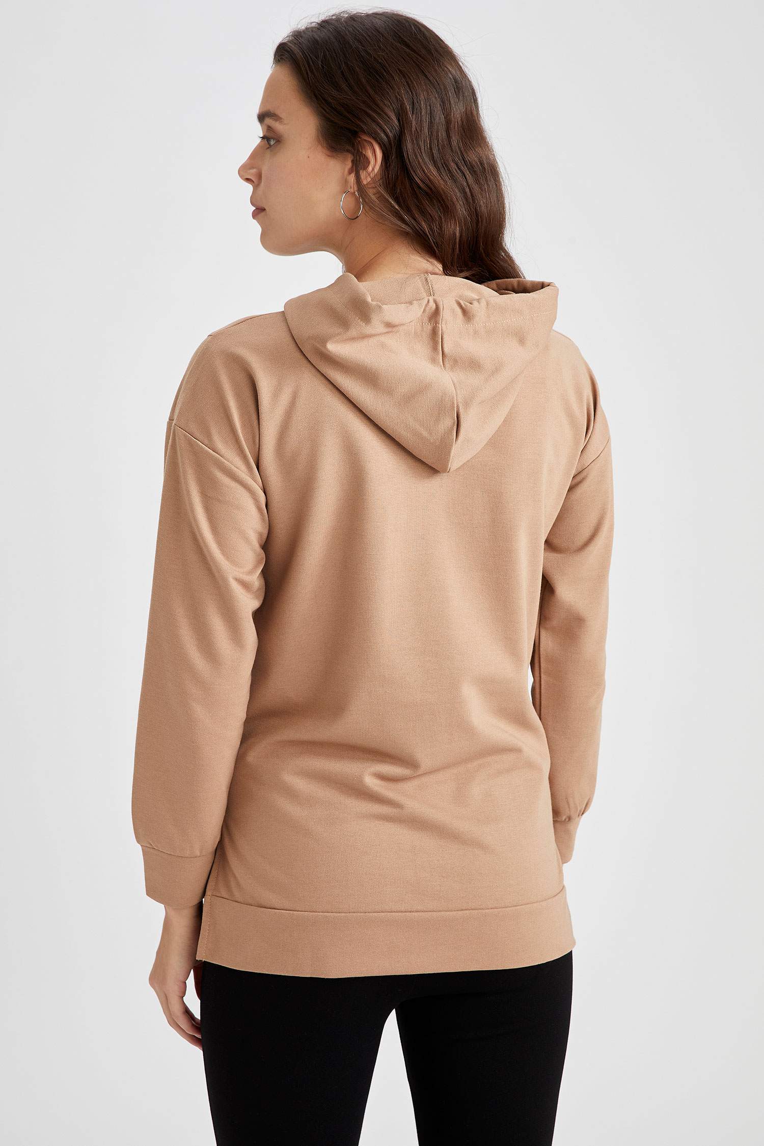 Relax Fit Kapüşonlu Hamile Sweatshirt