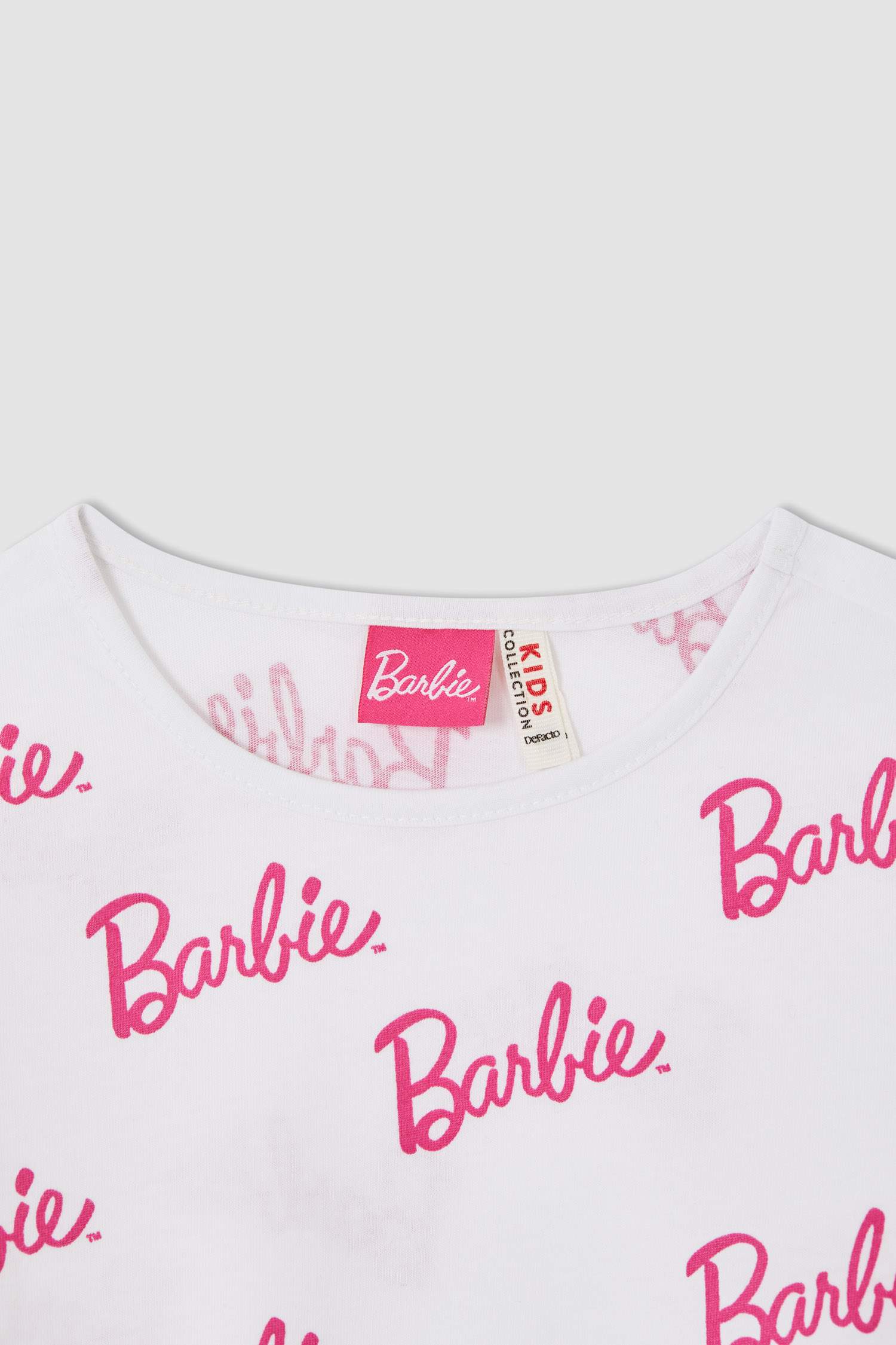 Kız Çocuk Barbie Lisanslı Kısa Kol Tişört