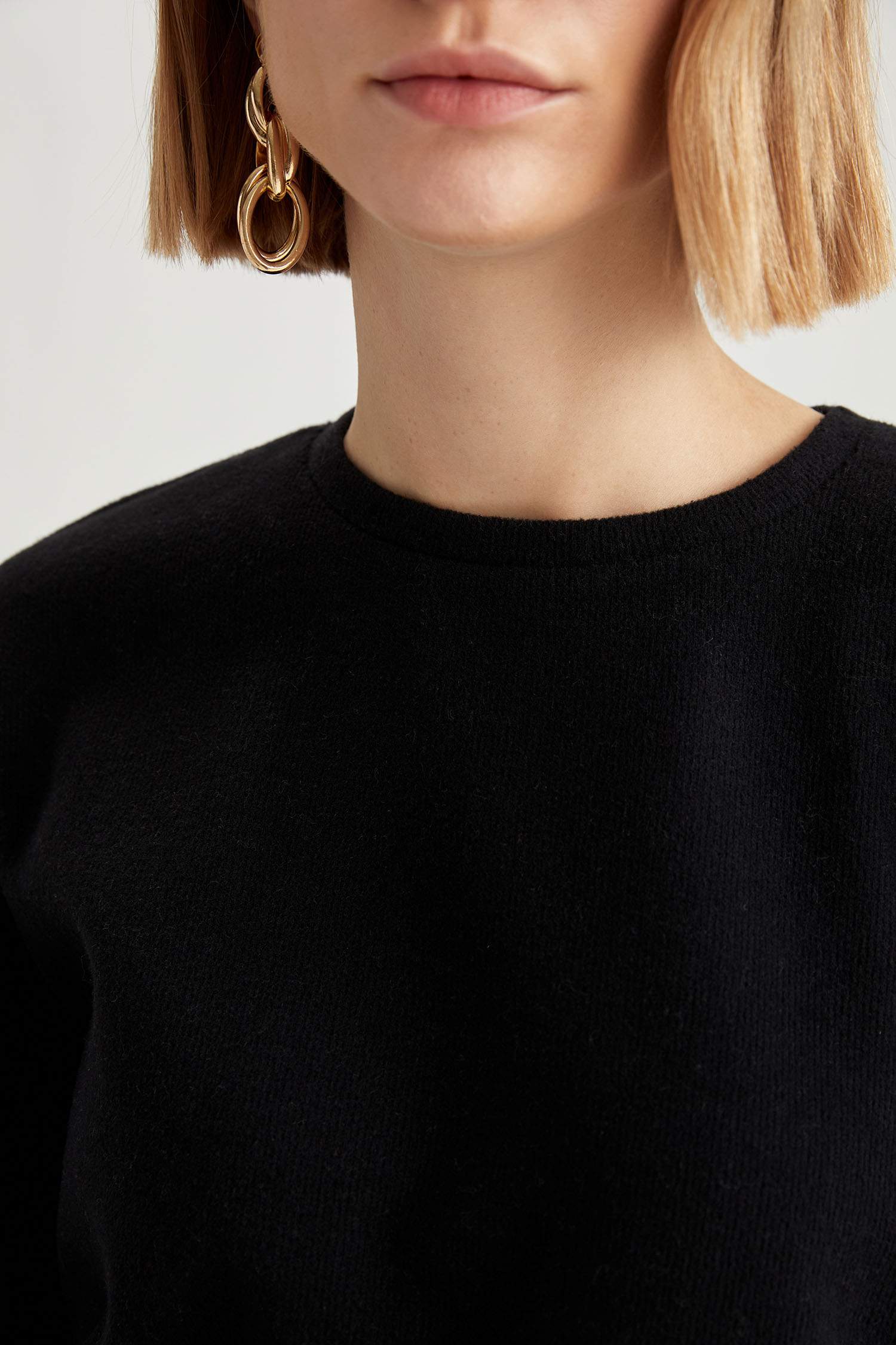 Yanları Büzgü Detaylı Relax Fit Sweatshirt