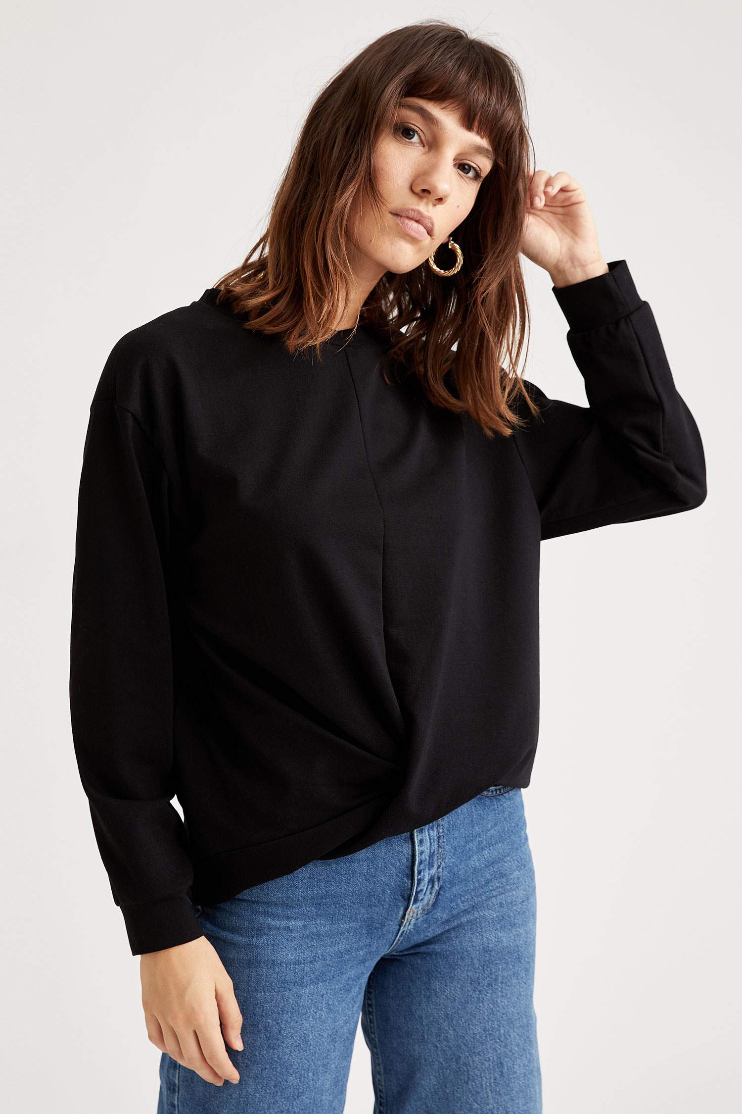Regular Fit Basic Uzun Kollu Tişört
