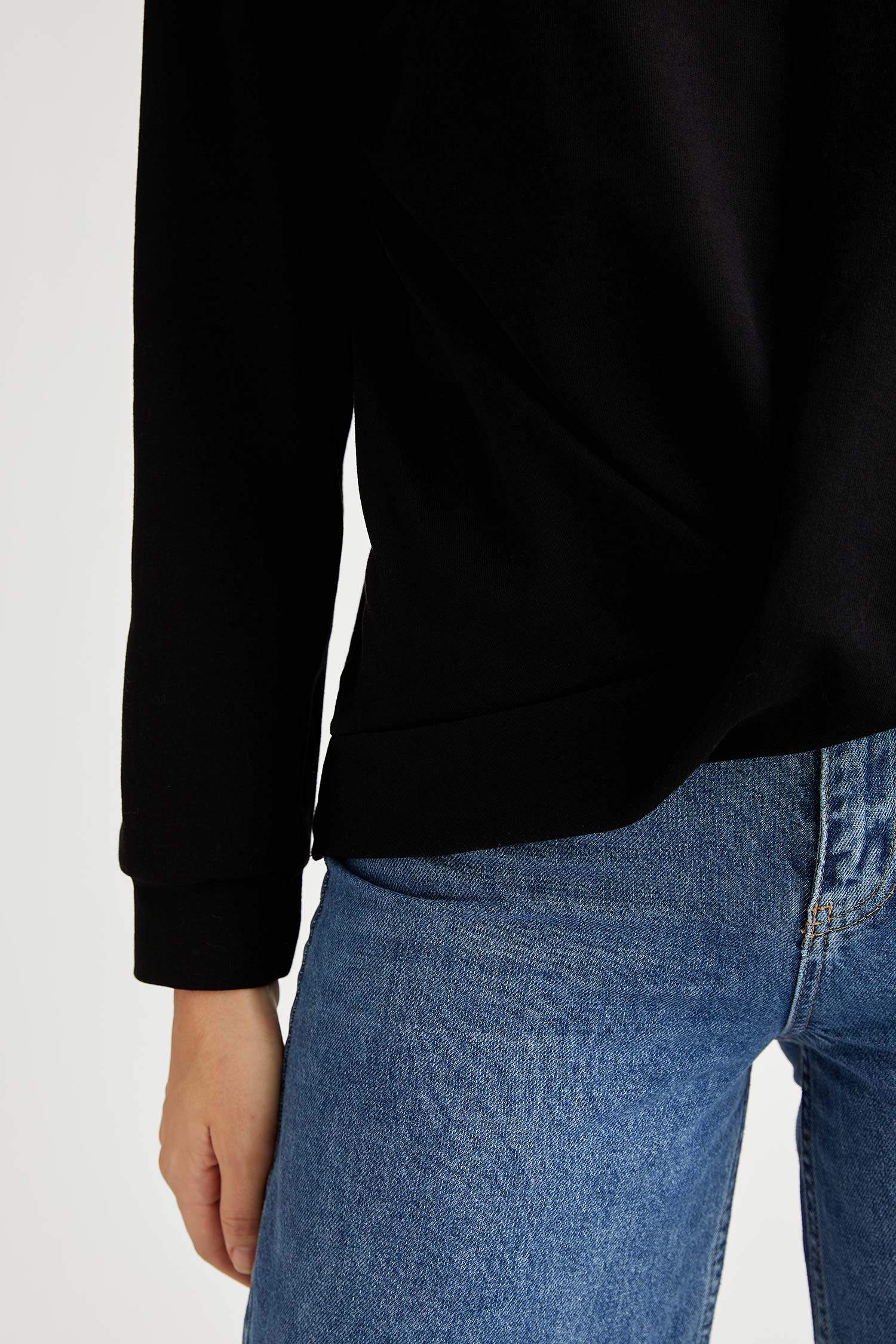 Regular Fit Basic Uzun Kollu Tişört