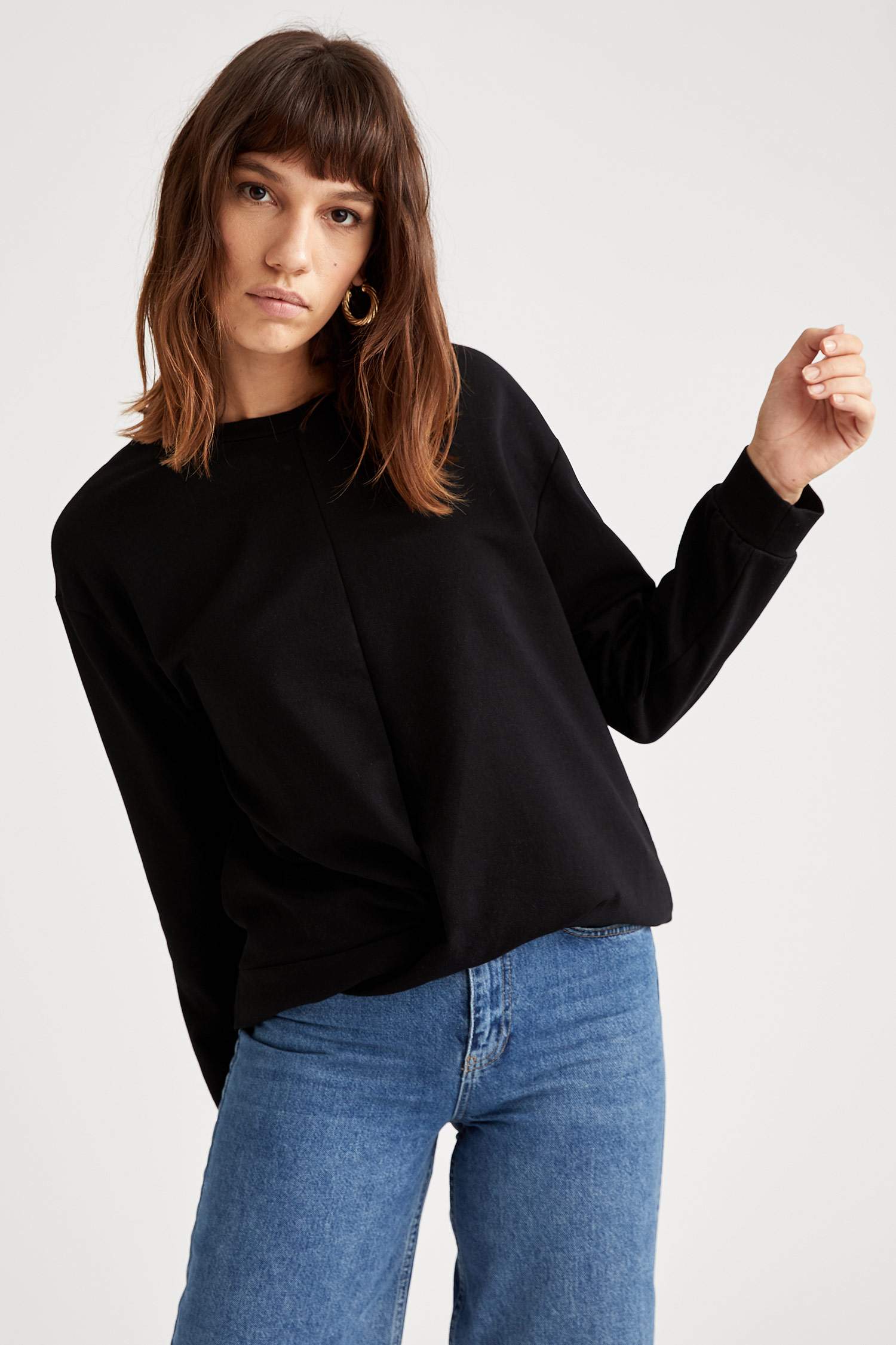 Regular Fit Basic Uzun Kollu Tişört
