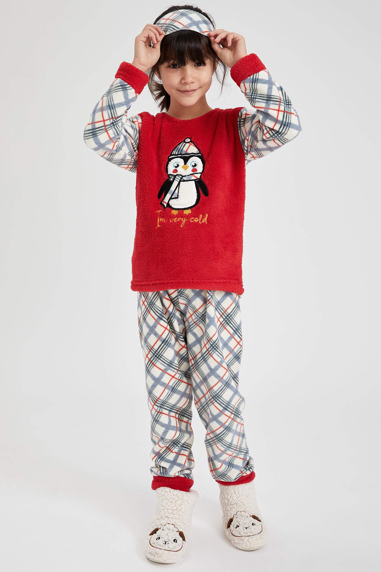 Kız Çocuk Baskılı Pijama Takım