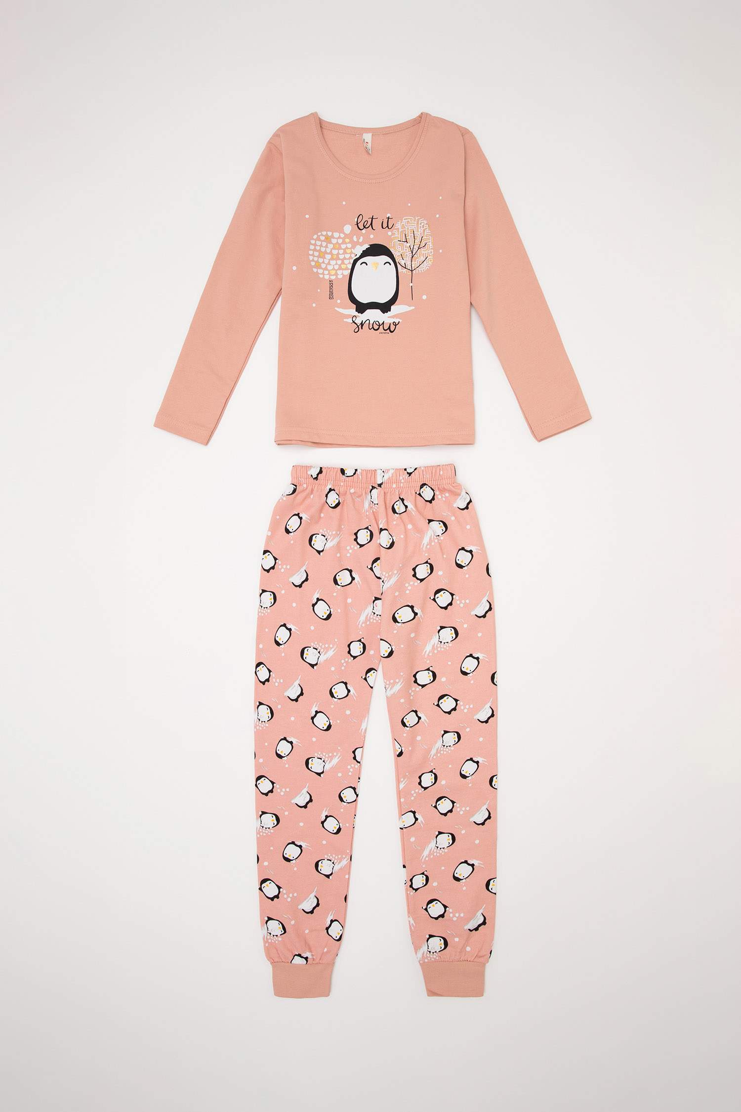 Kız Çocuk Baskılı Pijama Takım