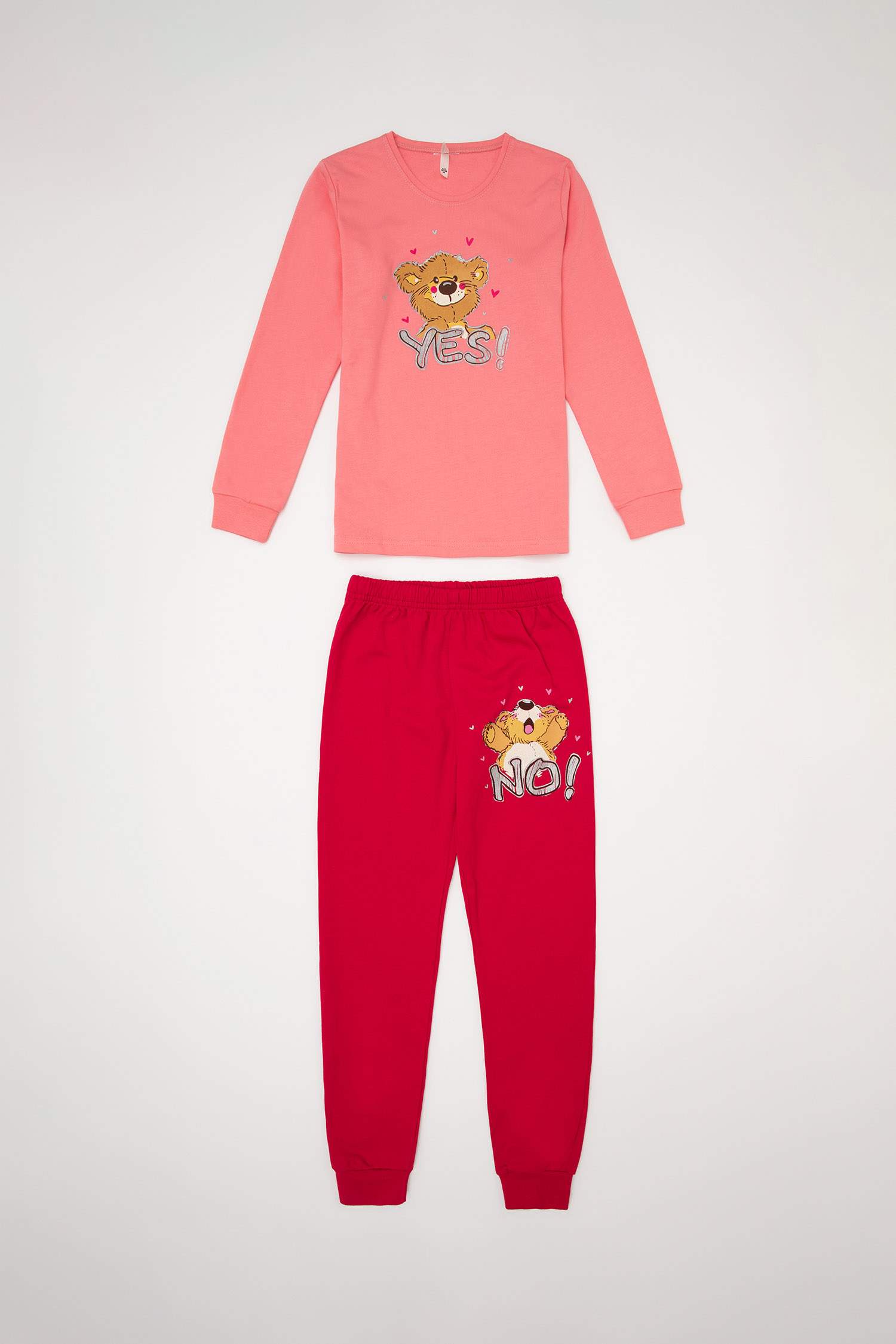 Kız Çocuk Baskılı Pijama Takım
