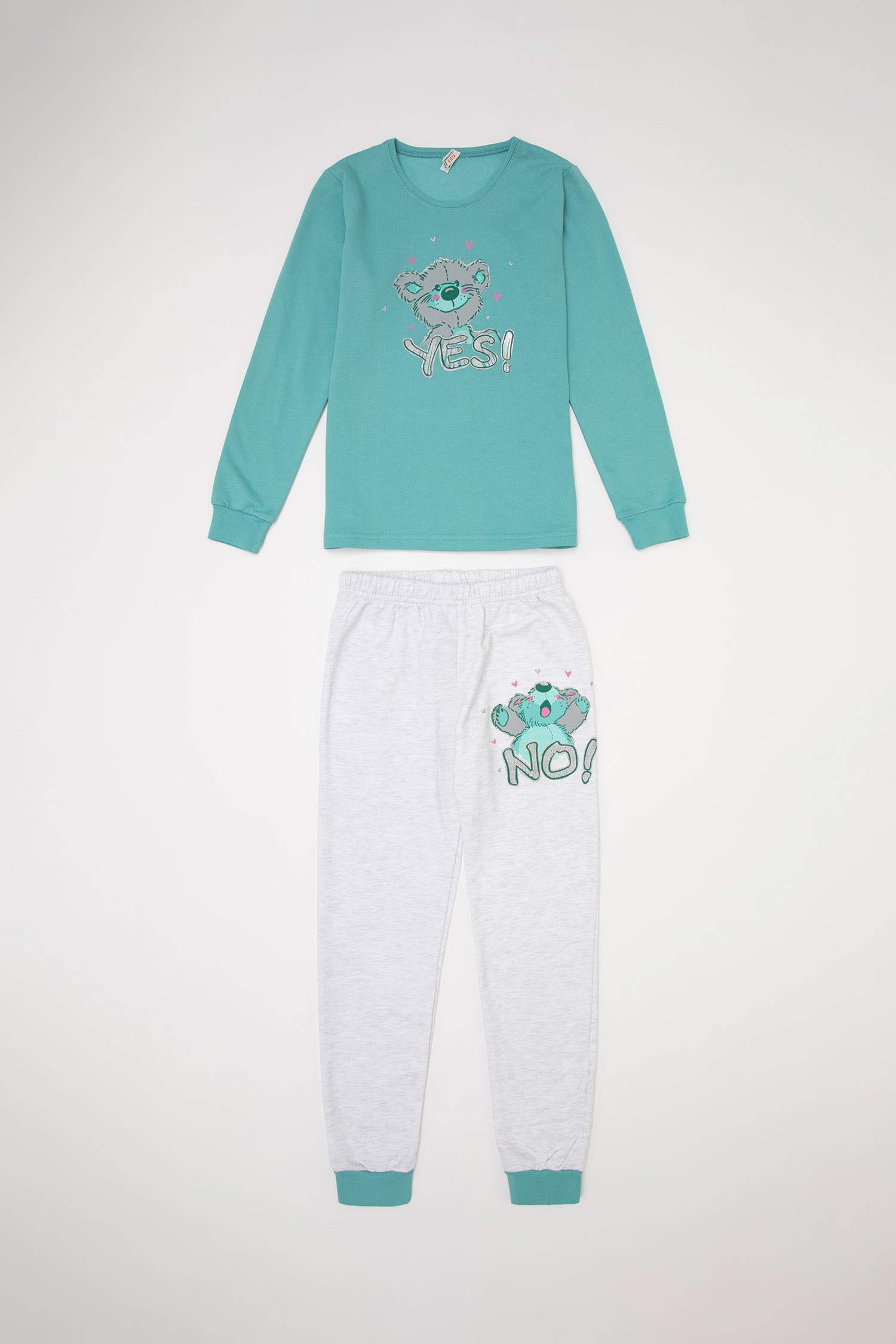 Kız Çocuk Baskılı Pijama Takım