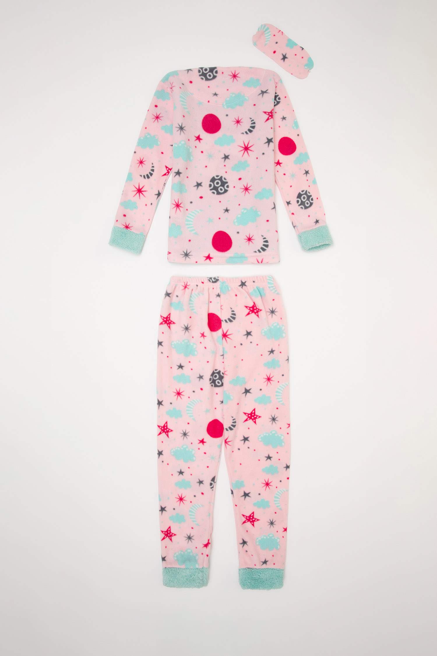 Kız Çocuk Baskılı Pijama Takım