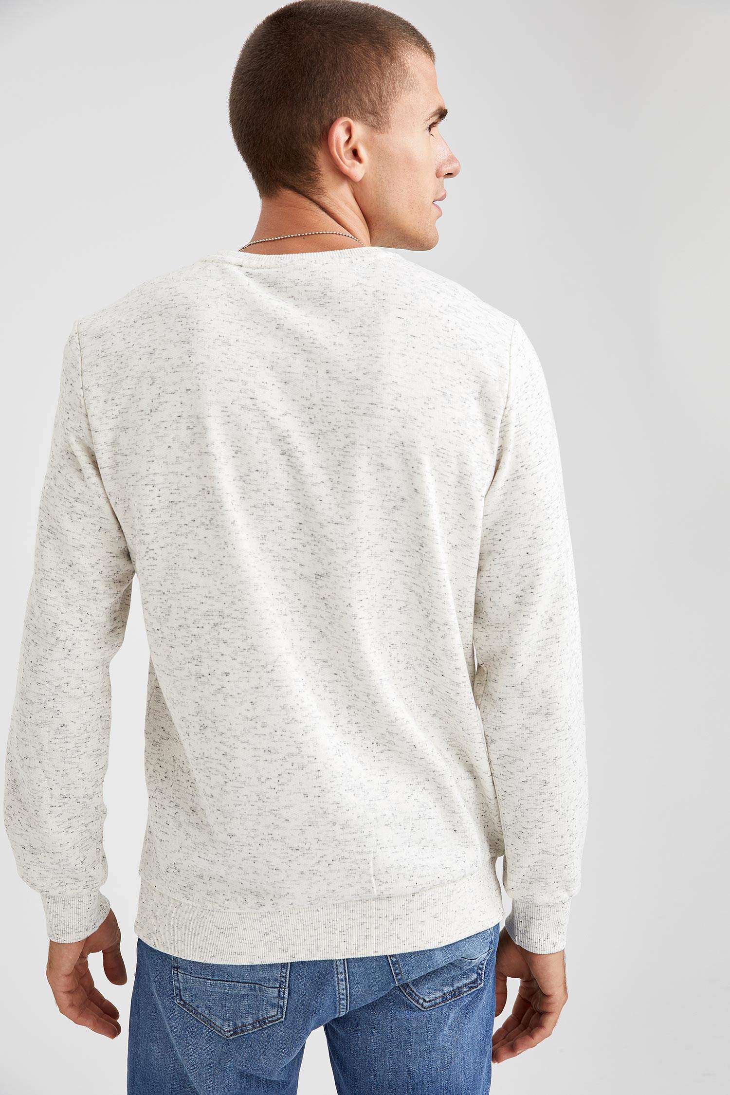 Racing Baskılı Kapüşonlu Slim Fit Sweatshirt