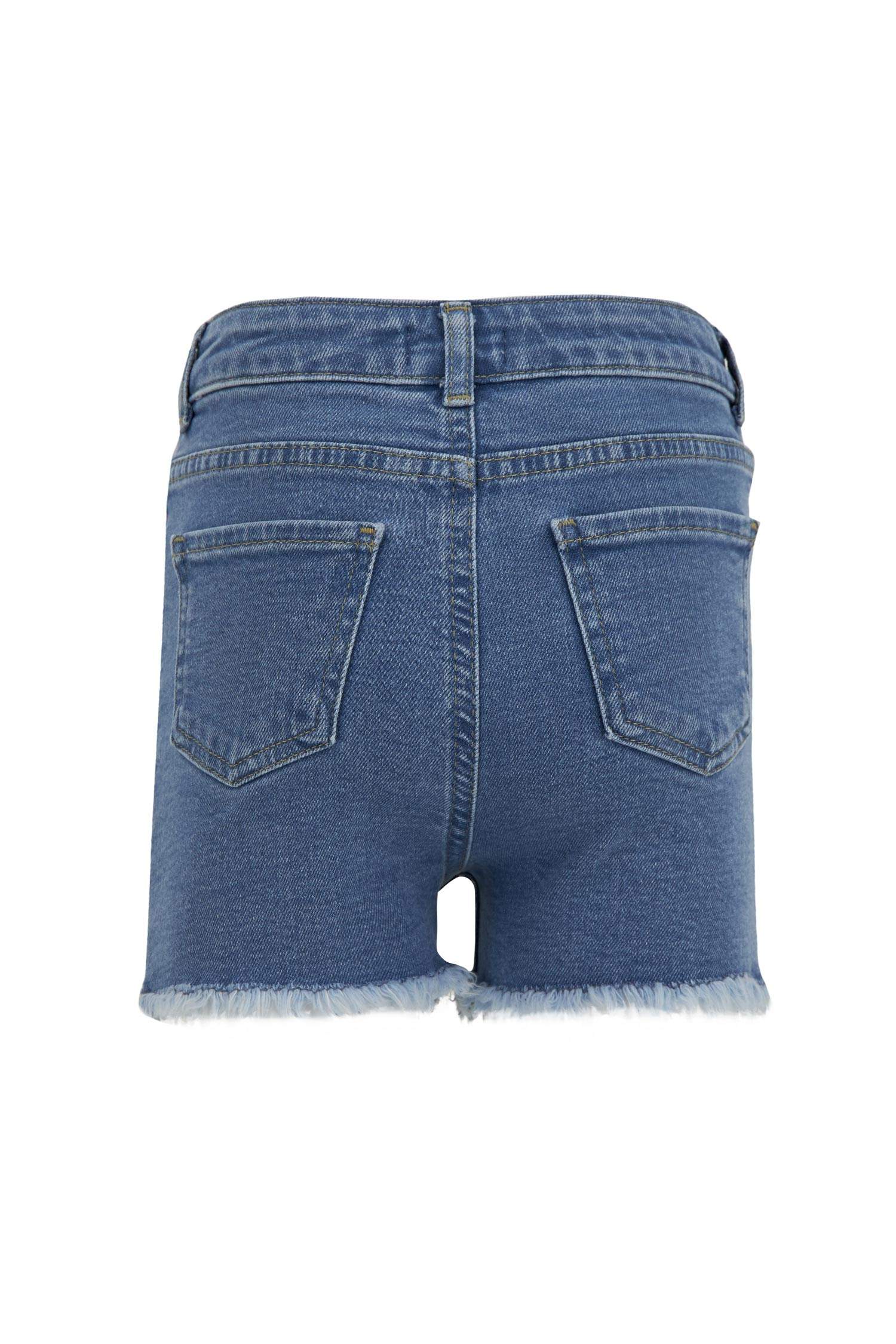 Kız Çocuk Regular Fit Payetli Jean Şort