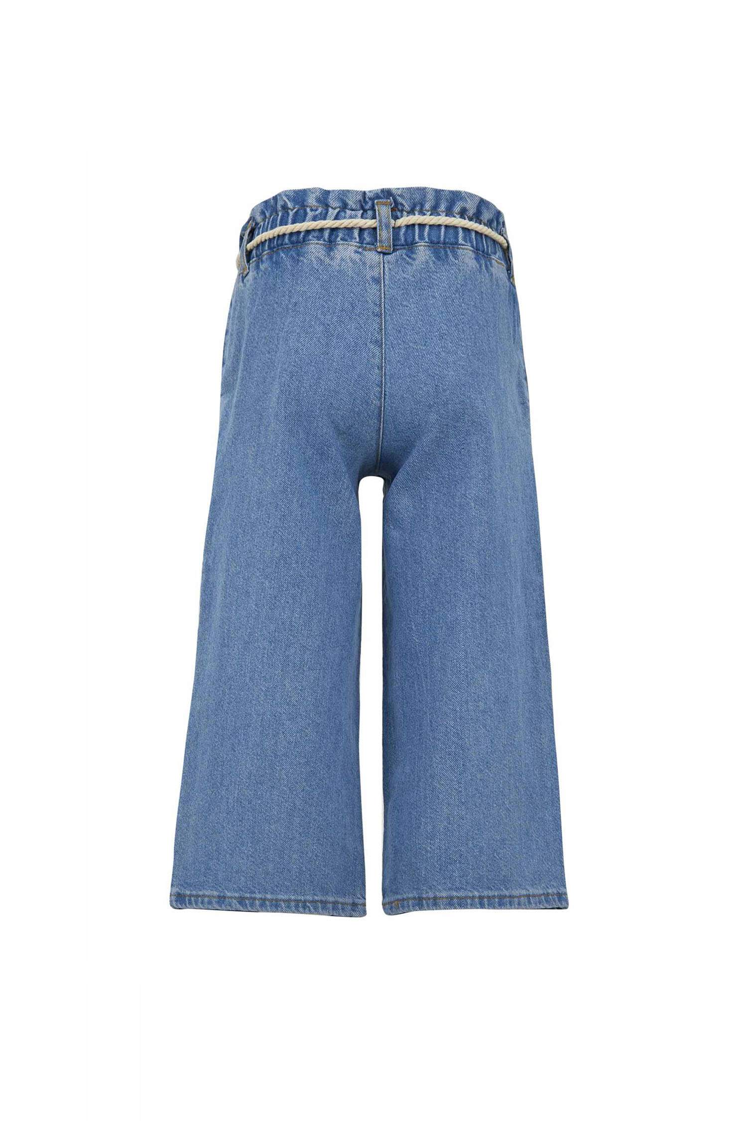 Kız Çocuk Hasır İpli Culotte Pantolon