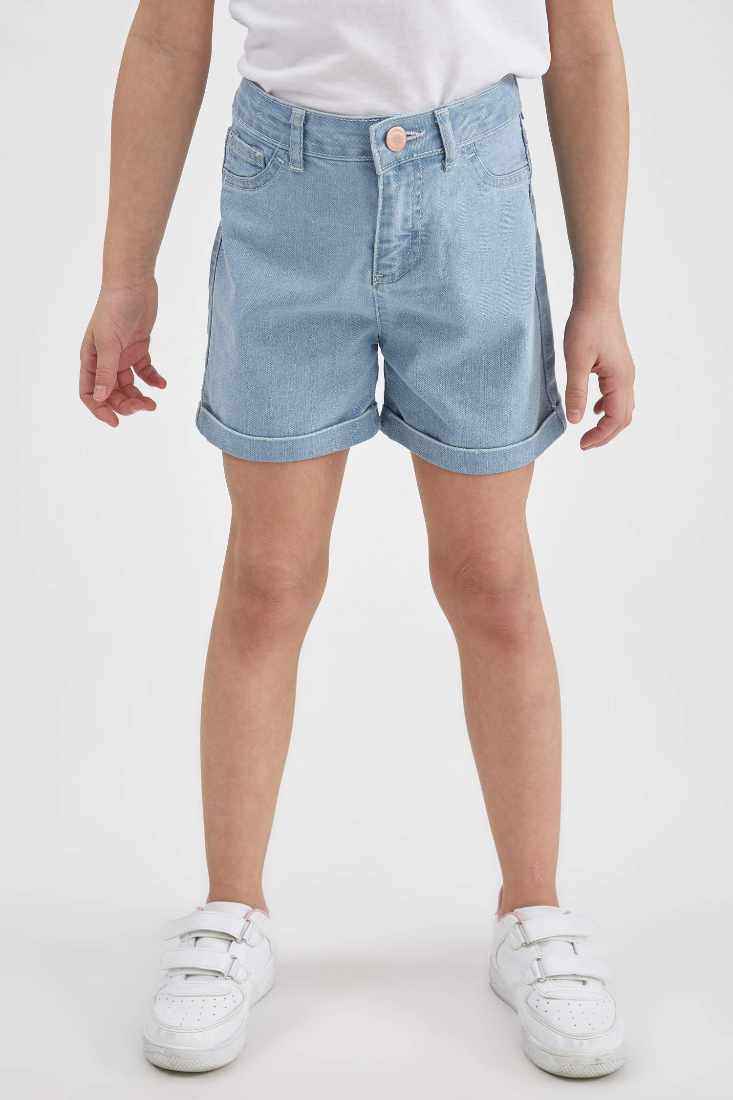 Kız Çocuk Mini Jean Şort