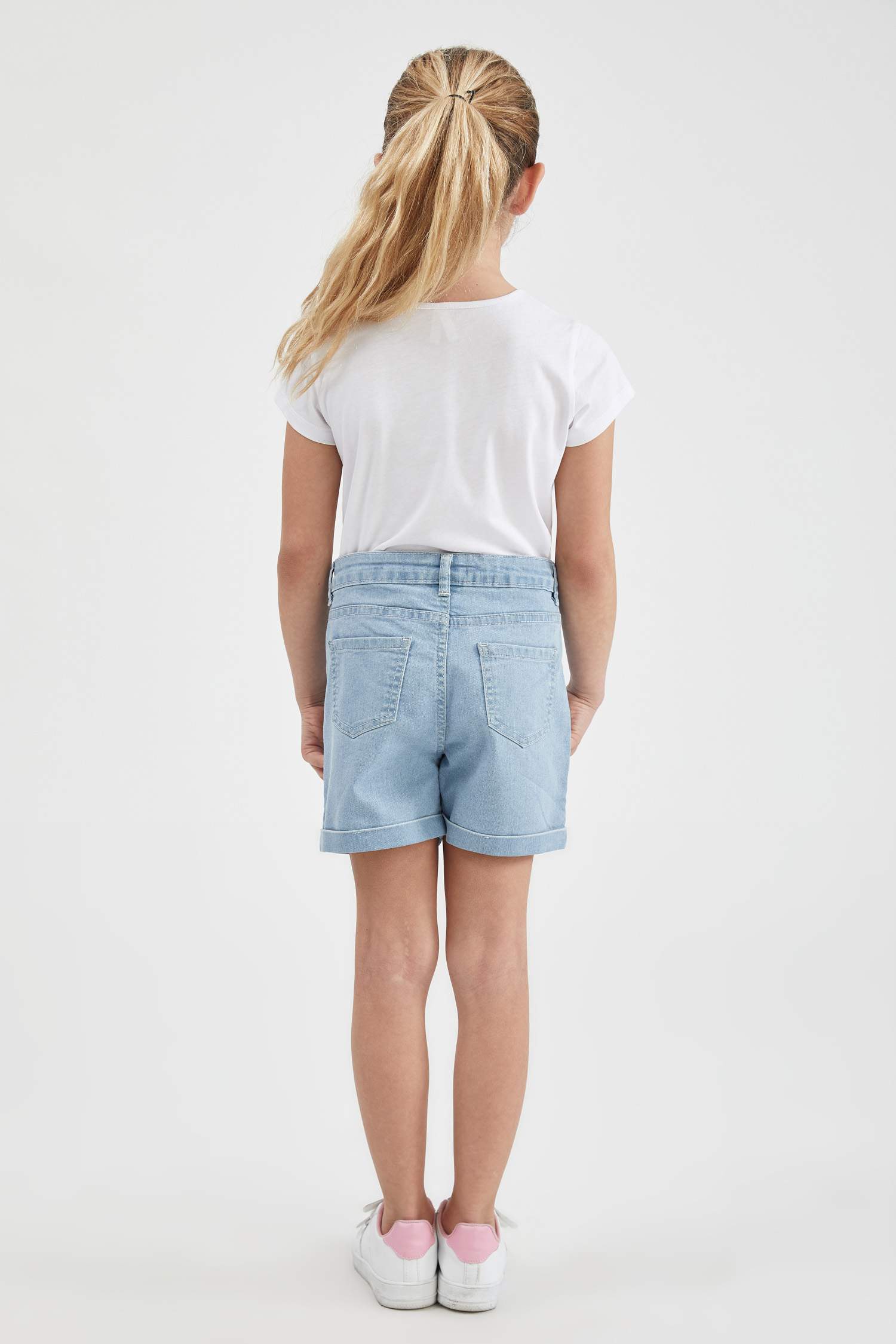 Kız Çocuk Mini Jean Şort