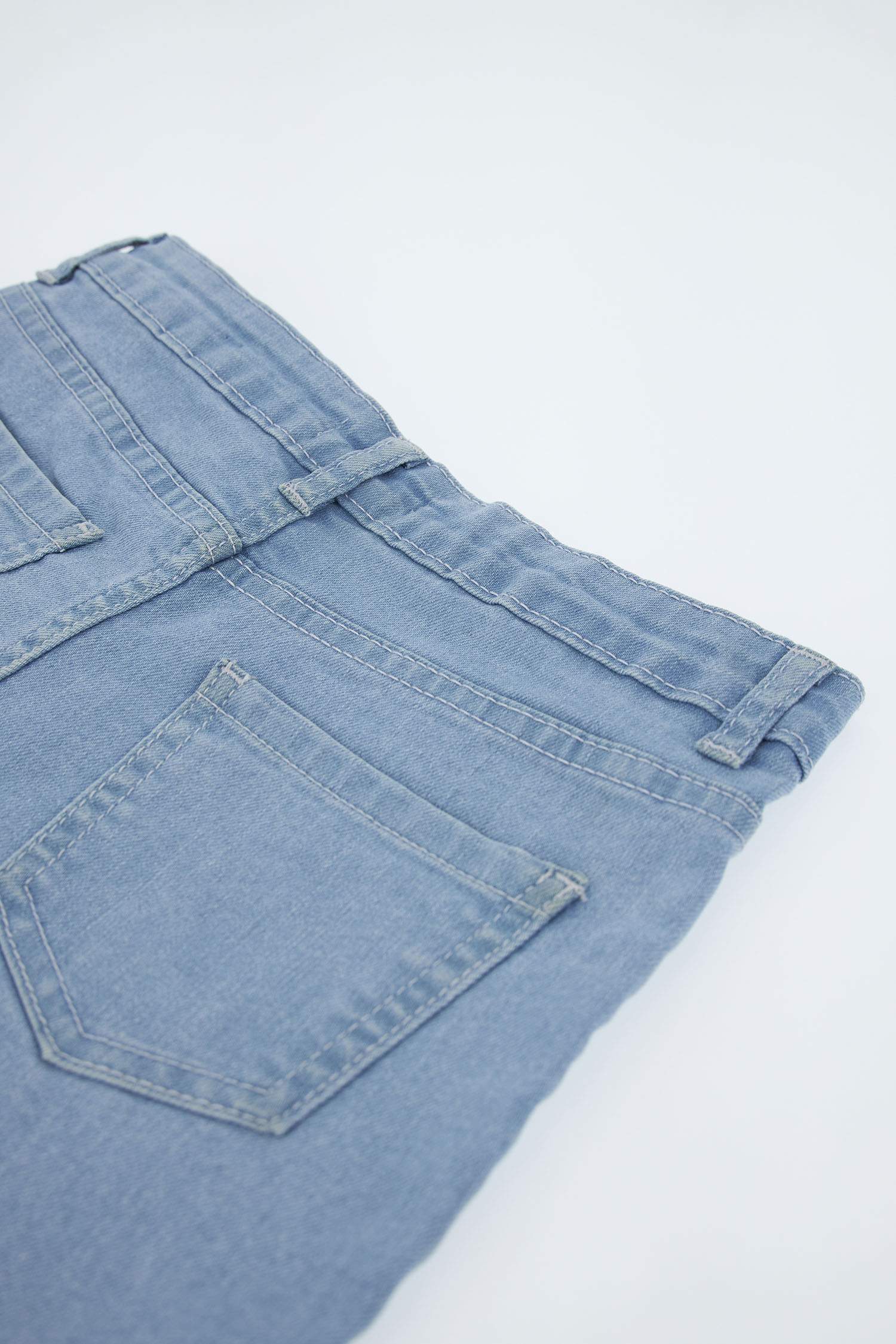 Kız Çocuk Mini Jean Şort