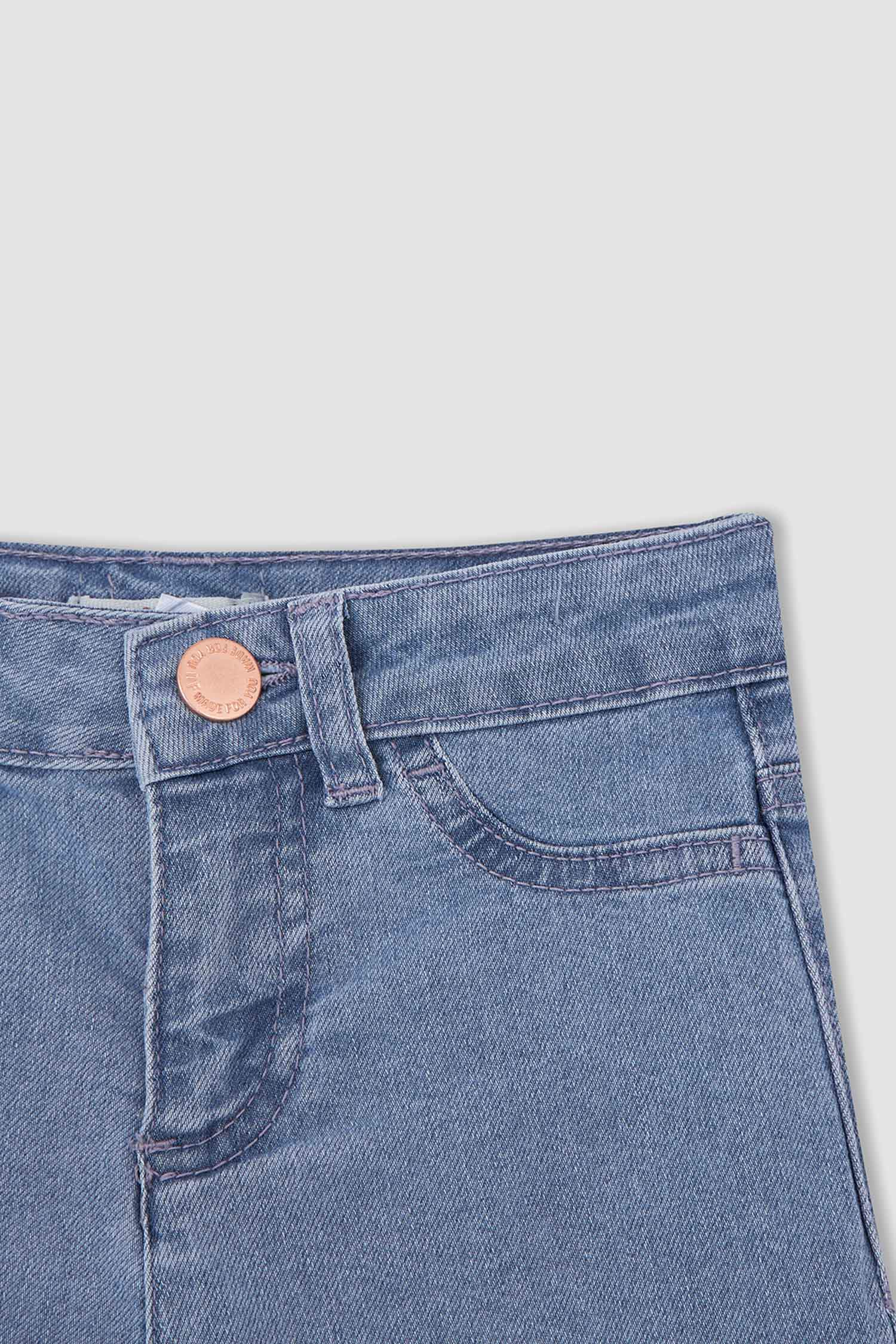 Kız Çocuk Mini Jean Şort