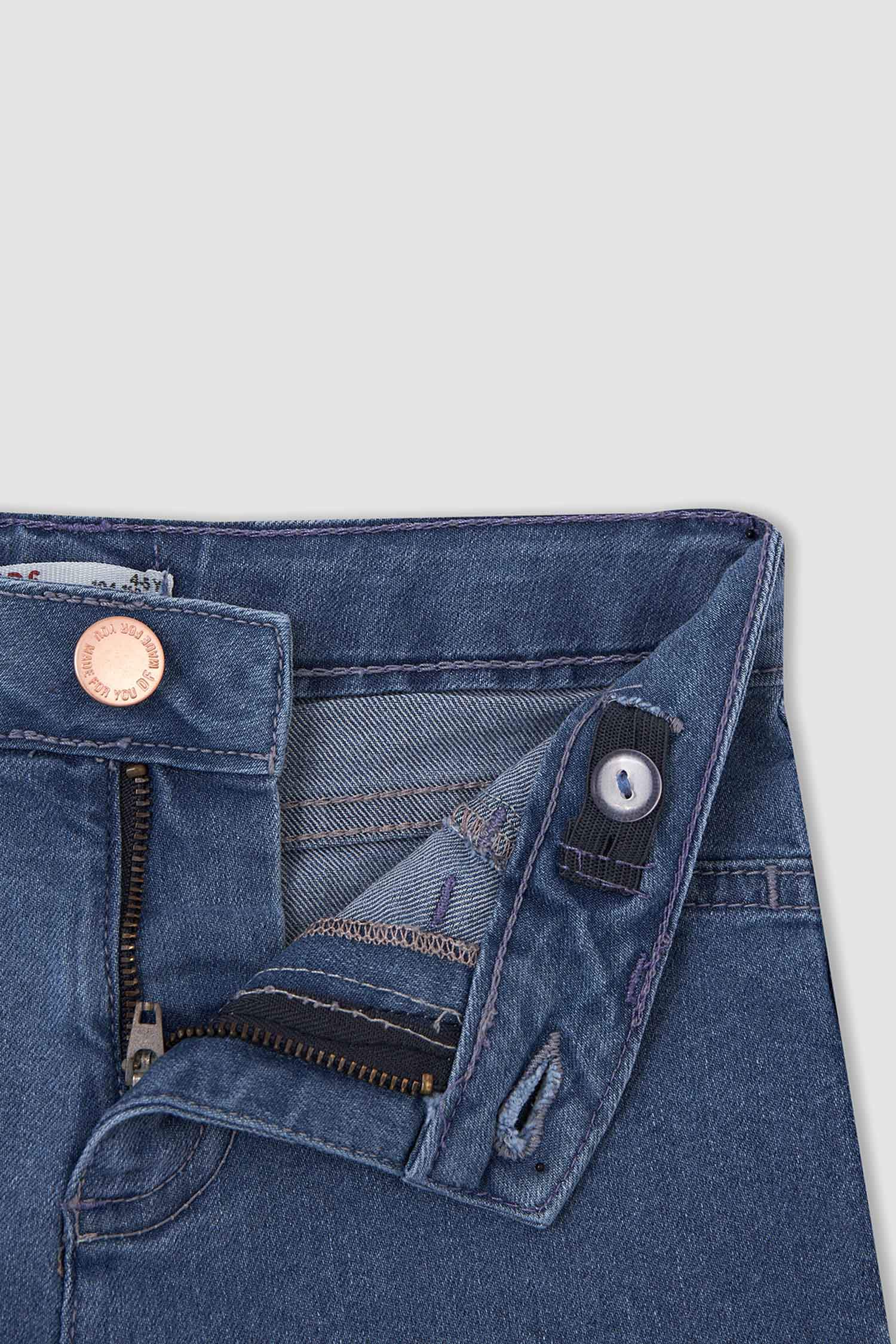 Kız Çocuk Mini Jean Şort