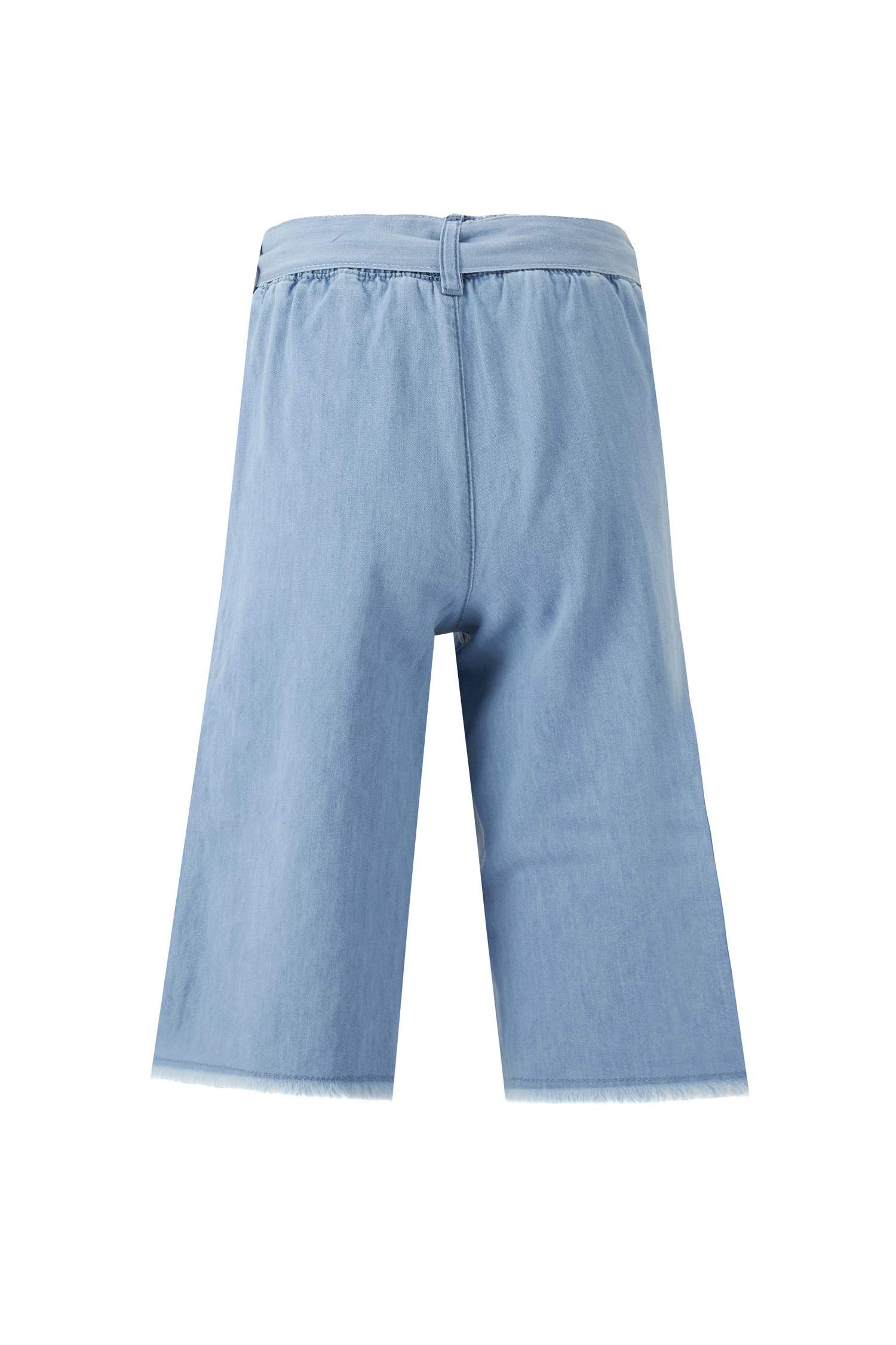 Kız Çocuk Culotte Jean Kapri Boy Pantolon