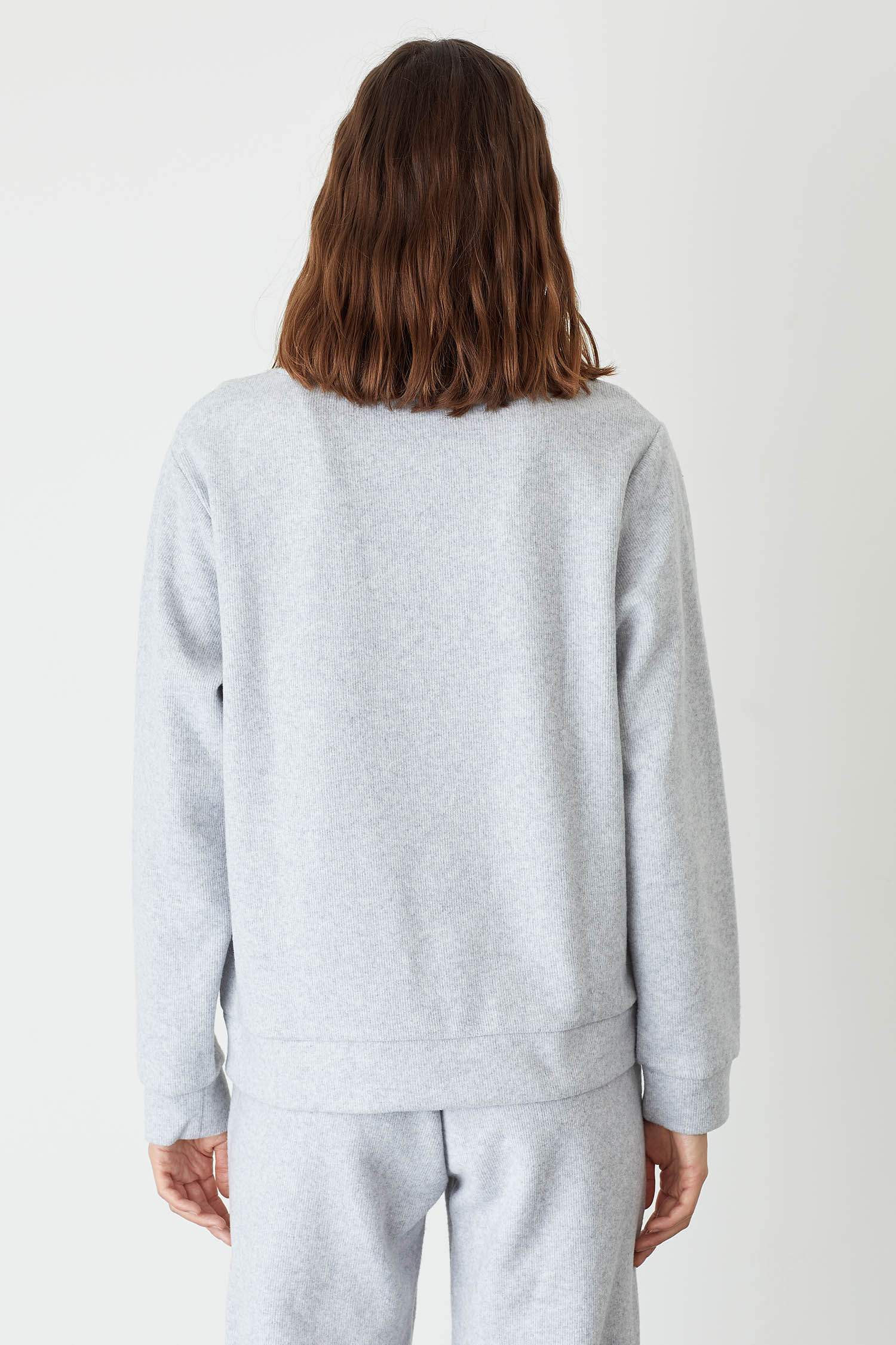 Regular Fit Bisiklet Yaka Uzun Kollu Sweatshirt