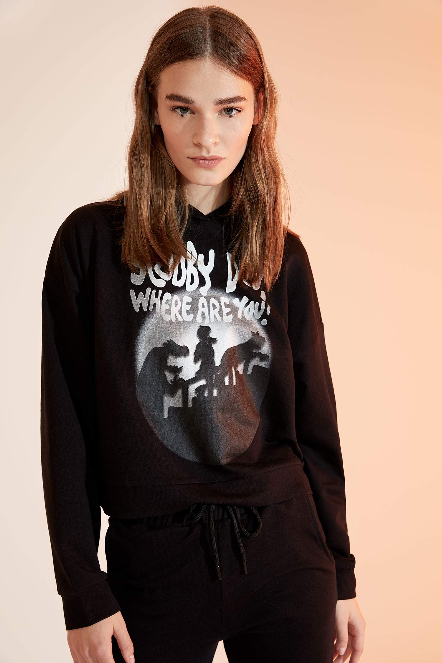 Scooby-Doo Lisanslı Kapüşonlu Sweatshirt