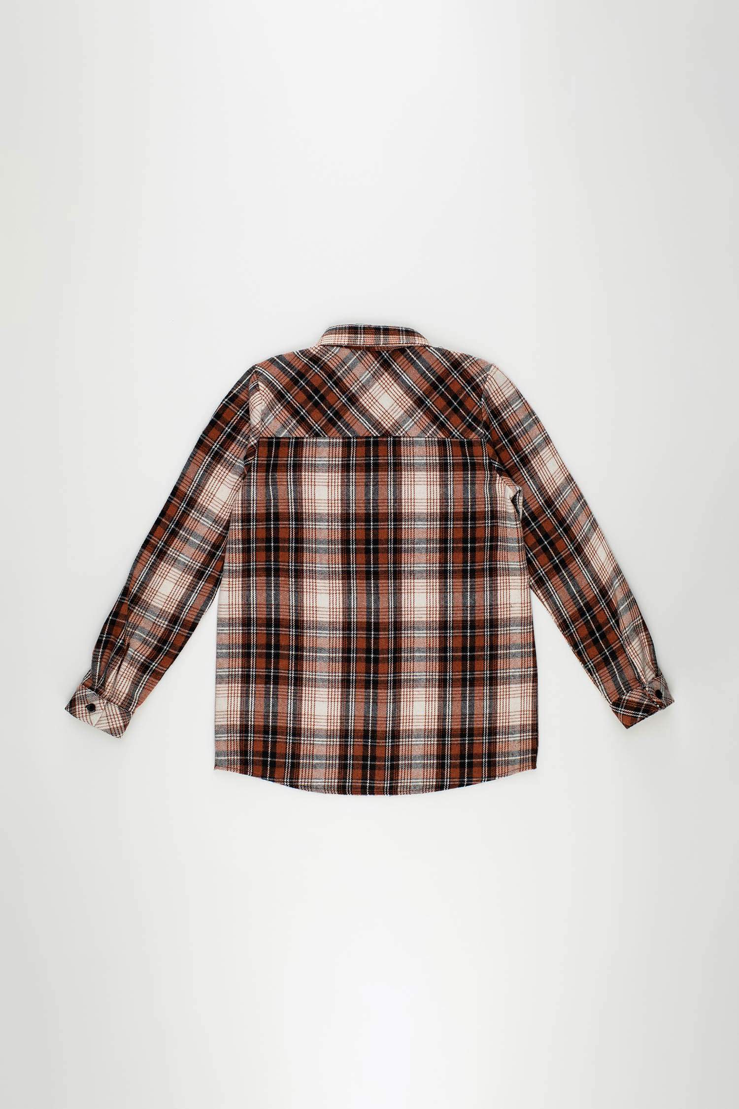 Kız Çocuk Oversize Oduncu Gömlek
