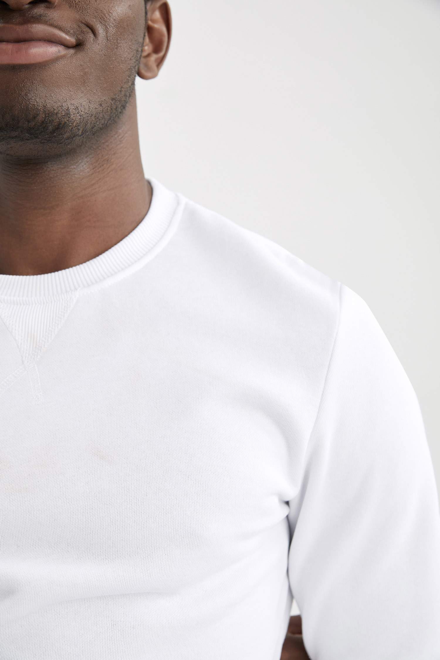 Regular Fit Bisiklet Yaka Basic Pamuklu Sweatshirt