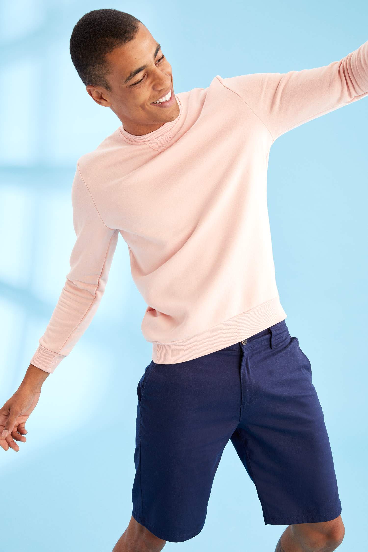 Regular Fit Bisiklet Yaka Basic Pamuklu Sweatshirt