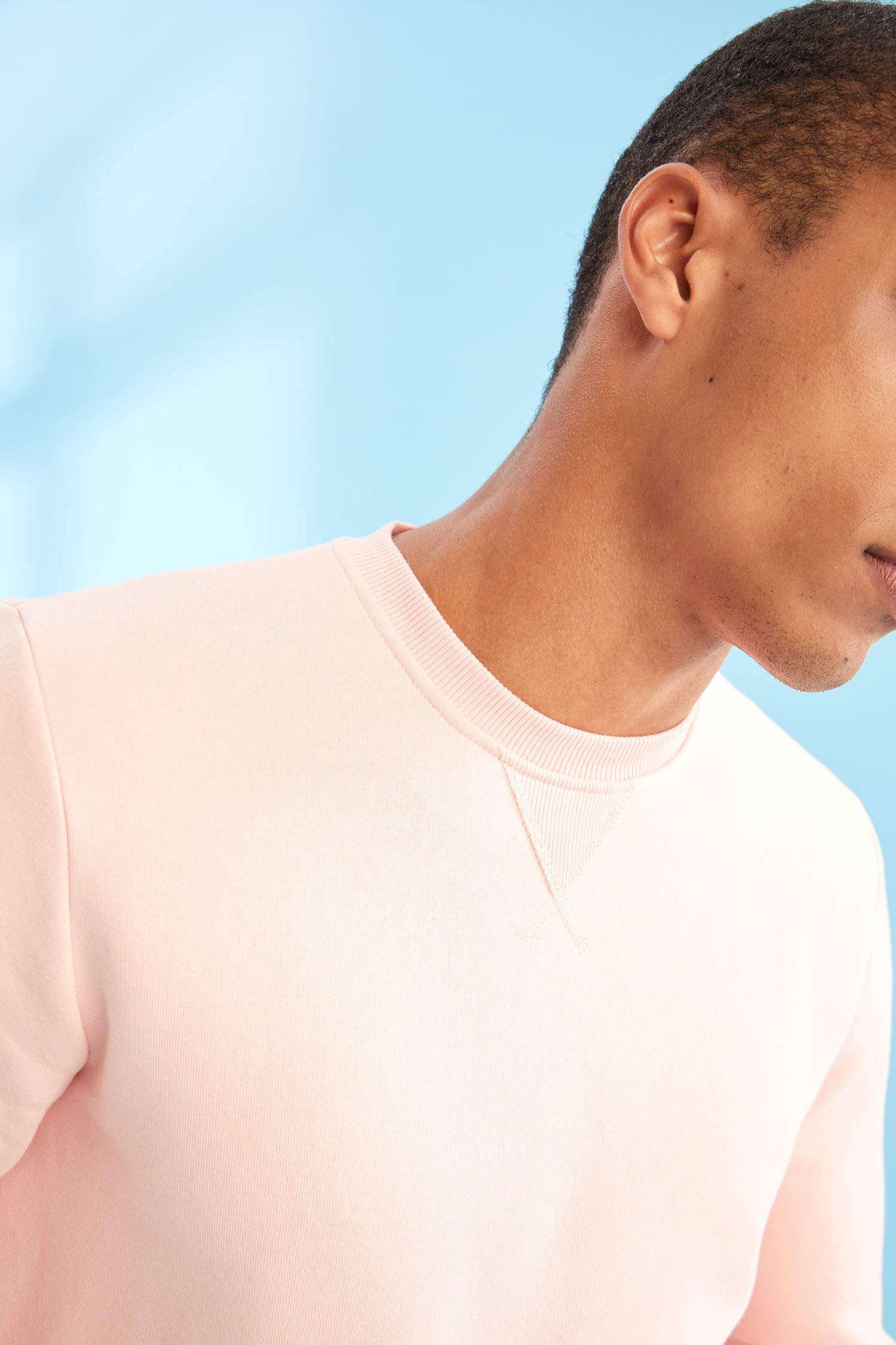 Regular Fit Bisiklet Yaka Basic Pamuklu Sweatshirt