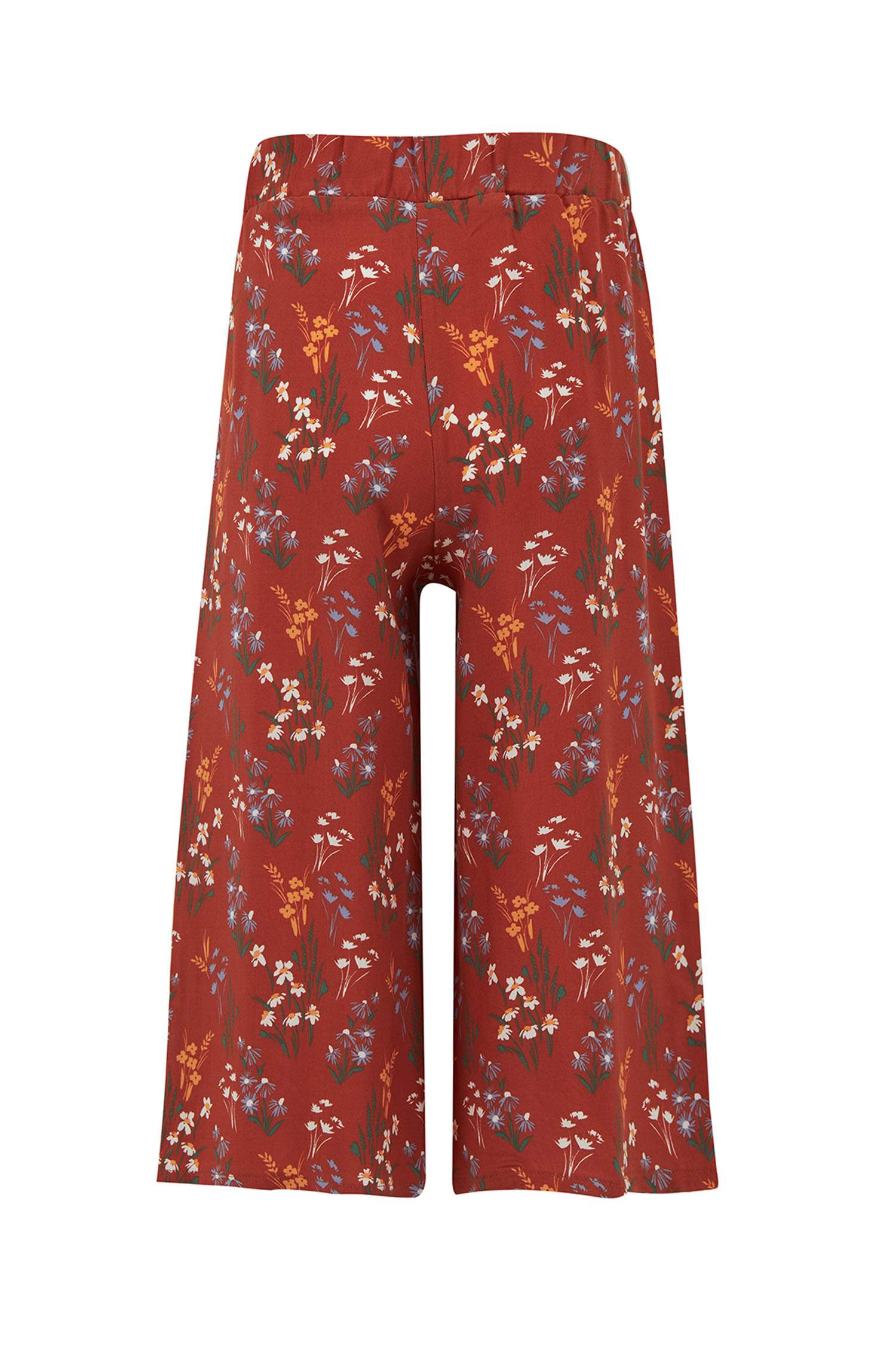 Defacto Kız Çocuk Culotte Çiçek Desenli Kapri Boy Pantolon. 3 Defacto Kız Çocuk Culotte Çiçek Desenli Kapri Boy Pantolon. 3