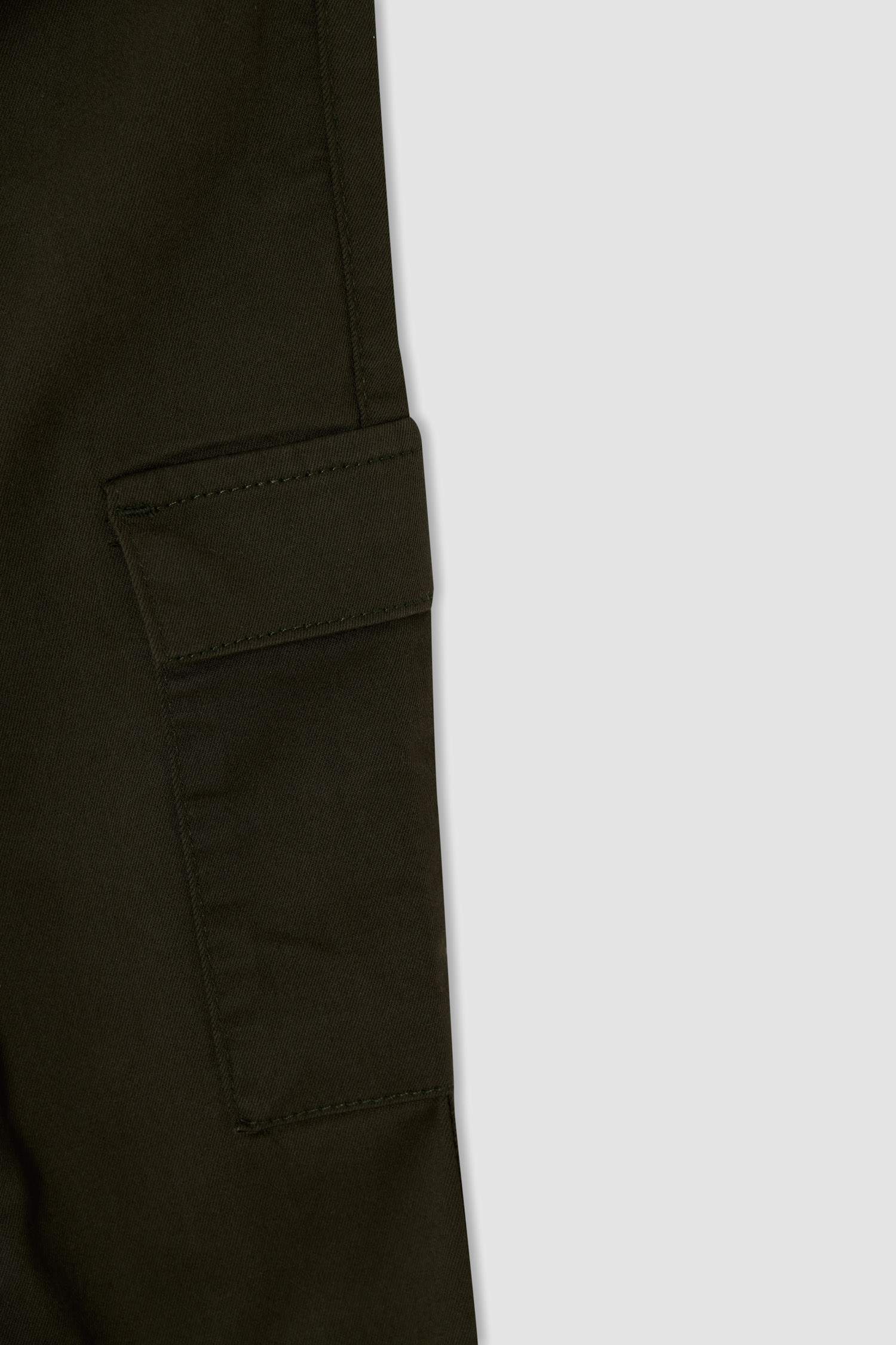 Kız Çocuk Skınny Fit Kargo Cepli Pantolon