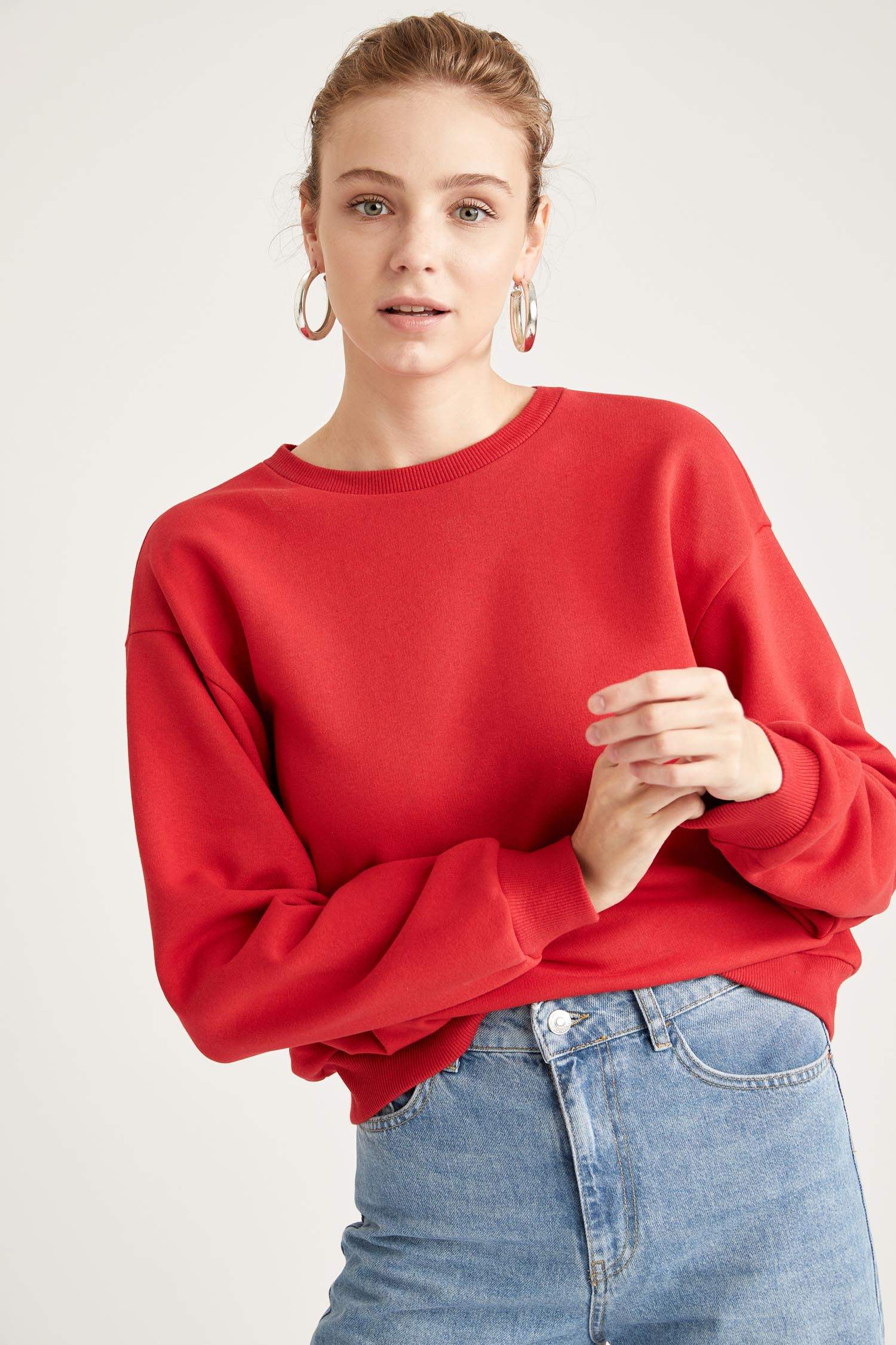 Regular Fit Uzun Kollu Sweatshirt