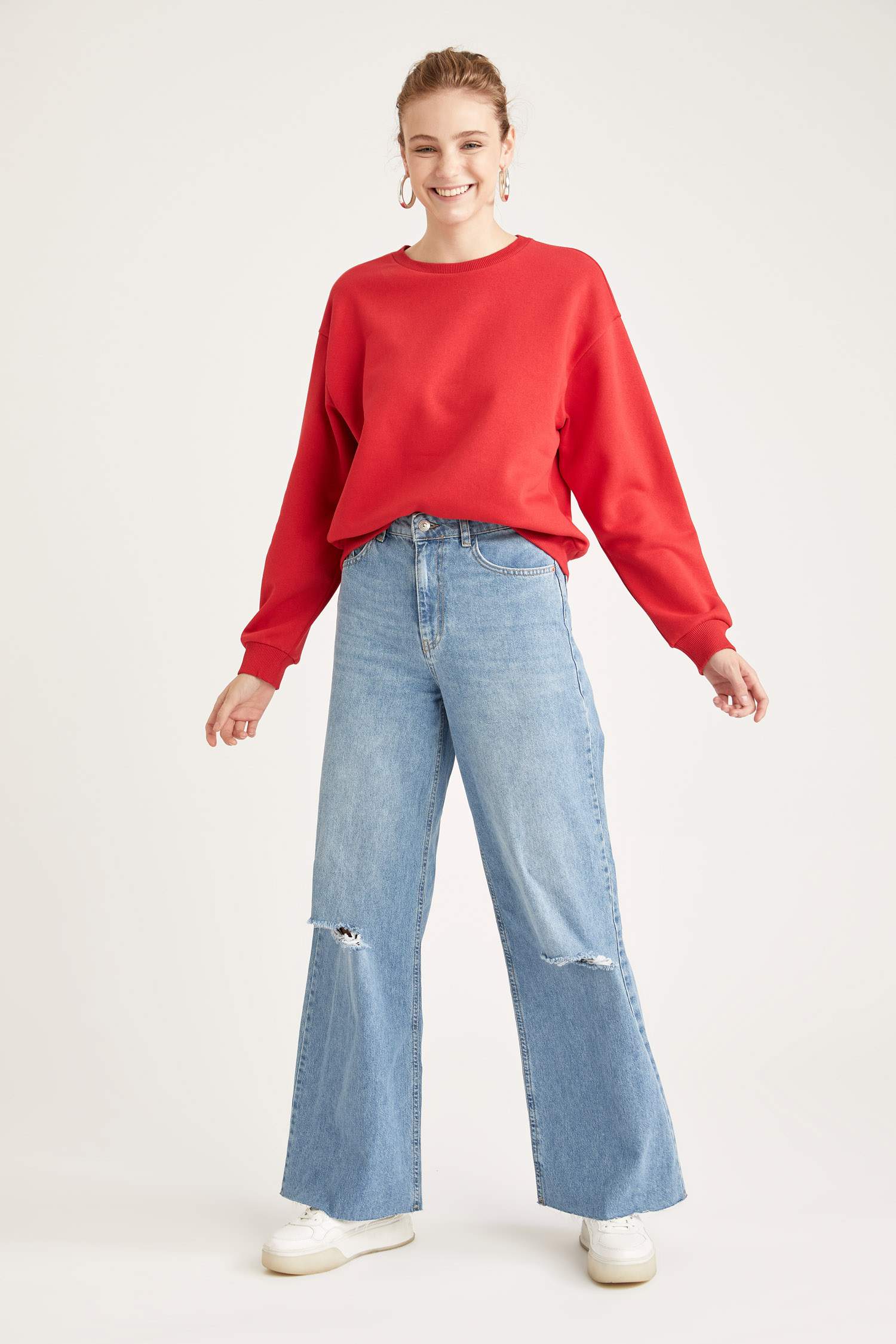 Regular Fit Uzun Kollu Sweatshirt