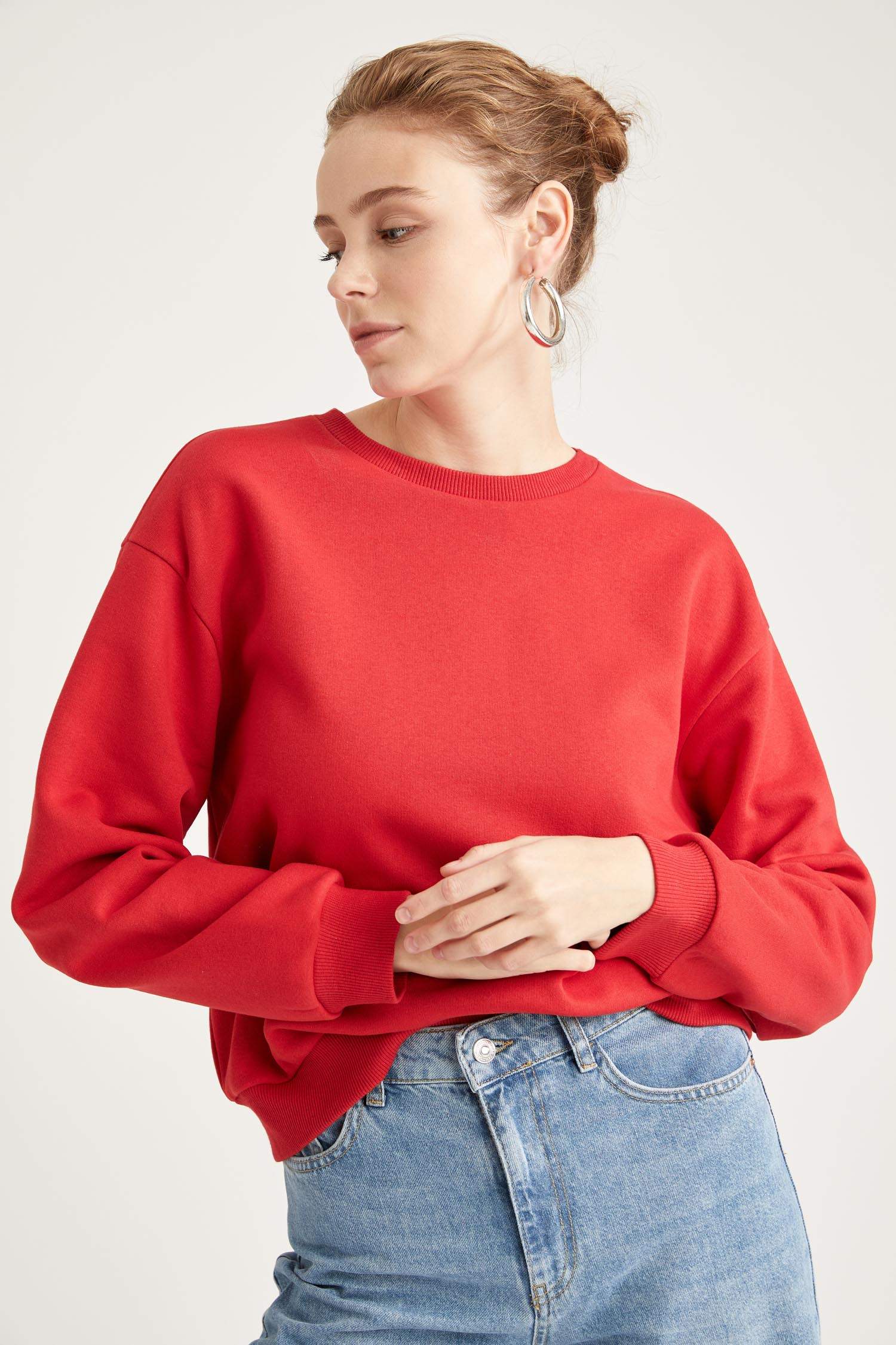 Regular Fit Uzun Kollu Sweatshirt