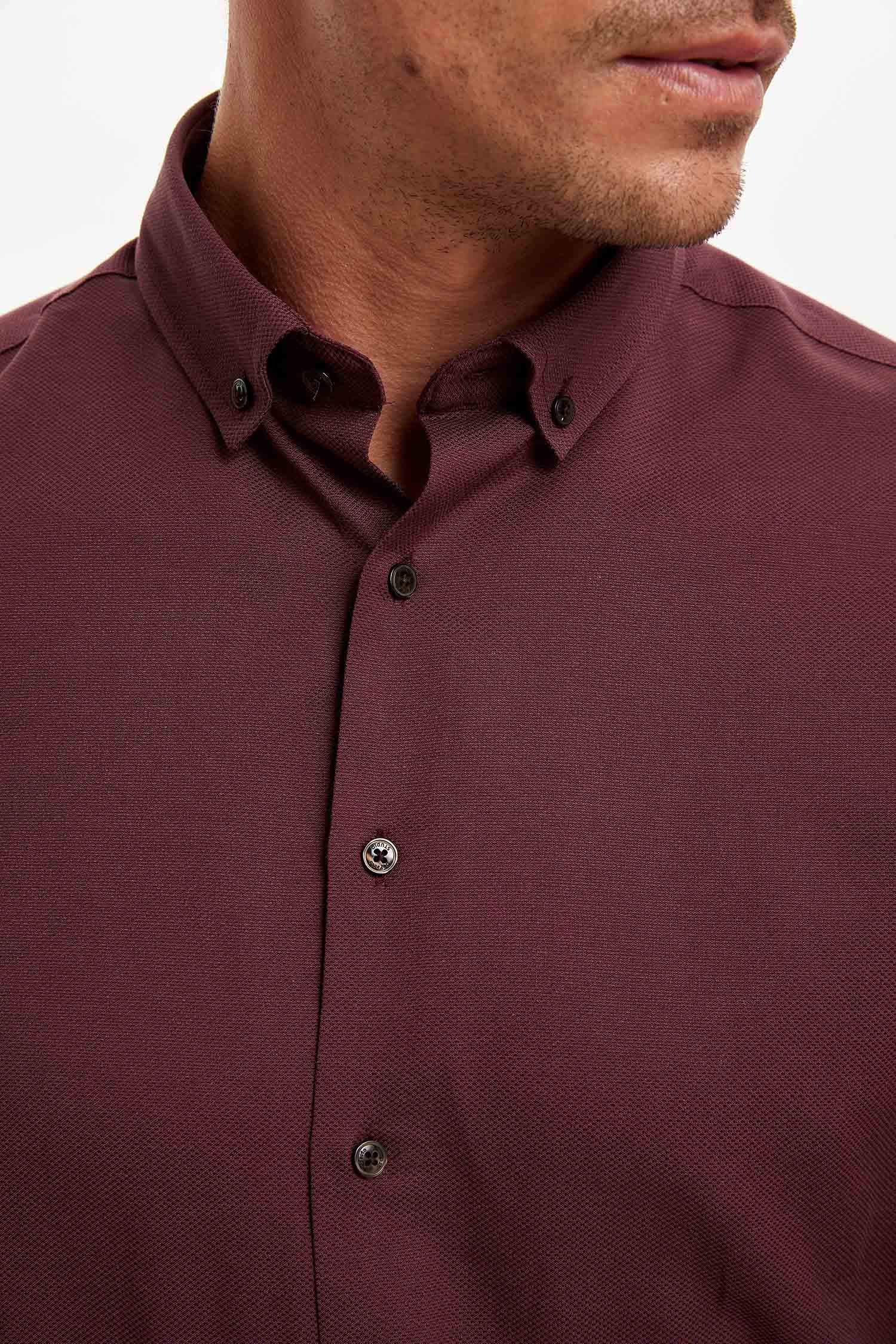Uzun Kollu Modern Fit Fit Basic Gömlek