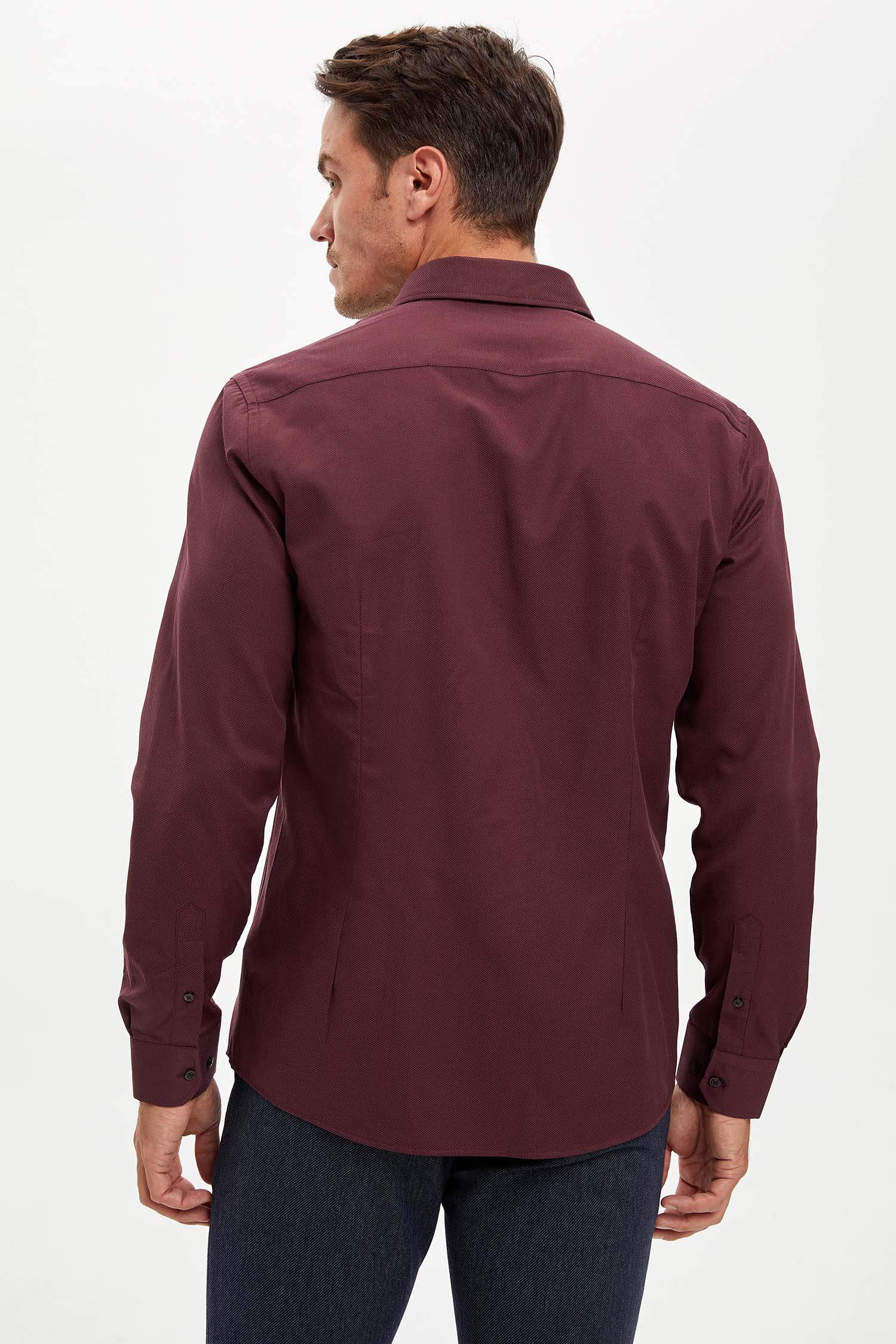 Uzun Kollu Modern Fit Fit Basic Gömlek