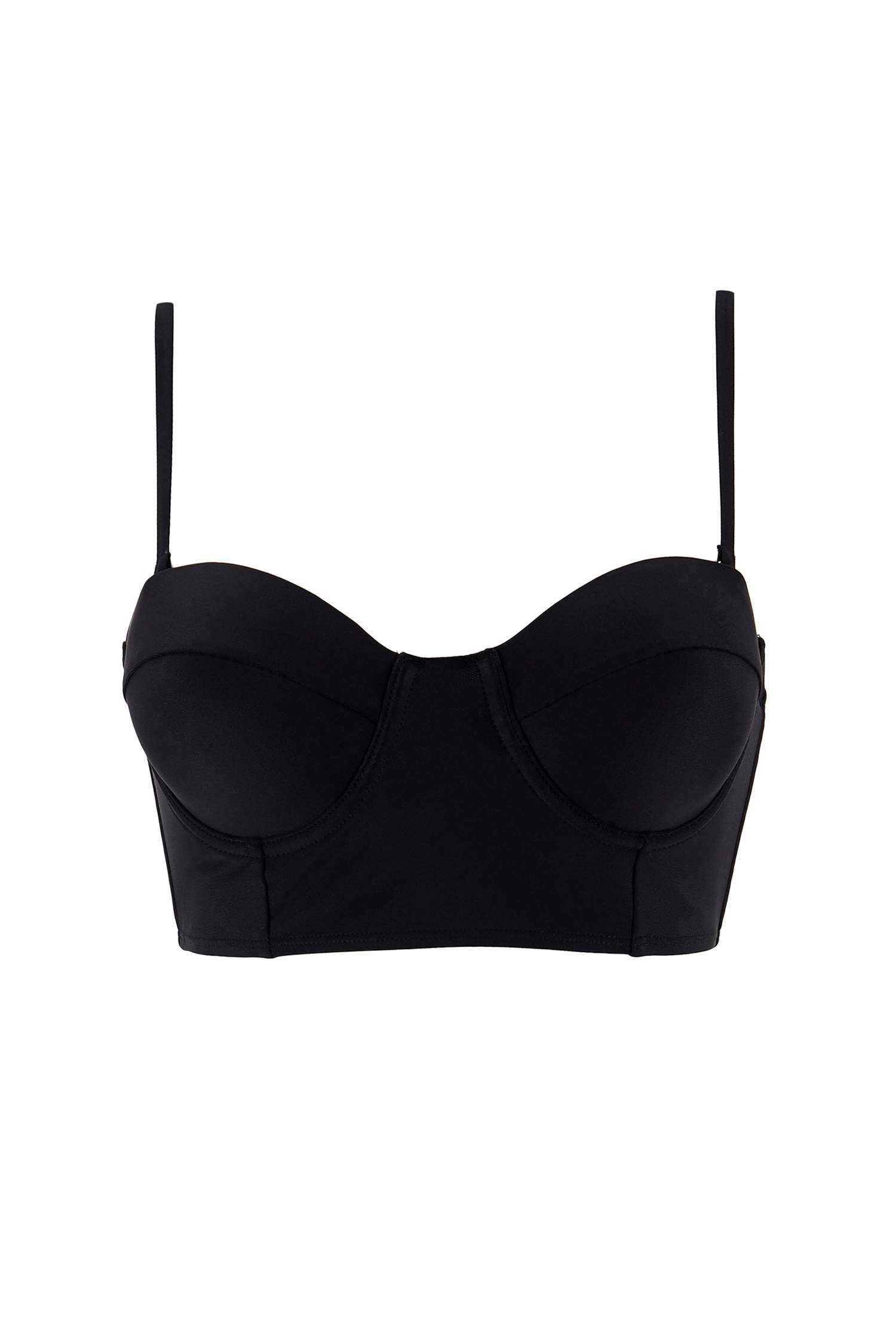 Straplez Çıkarılabilir Askılı Bikini Üstü