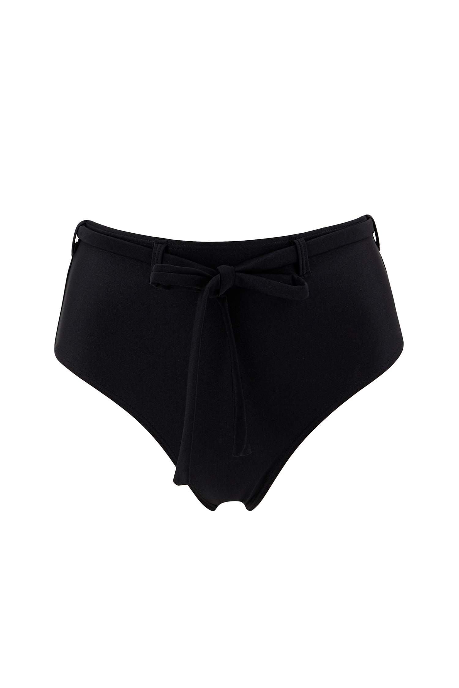 Basic Yüksek Bel Bağcık Detaylı Bikini Altı