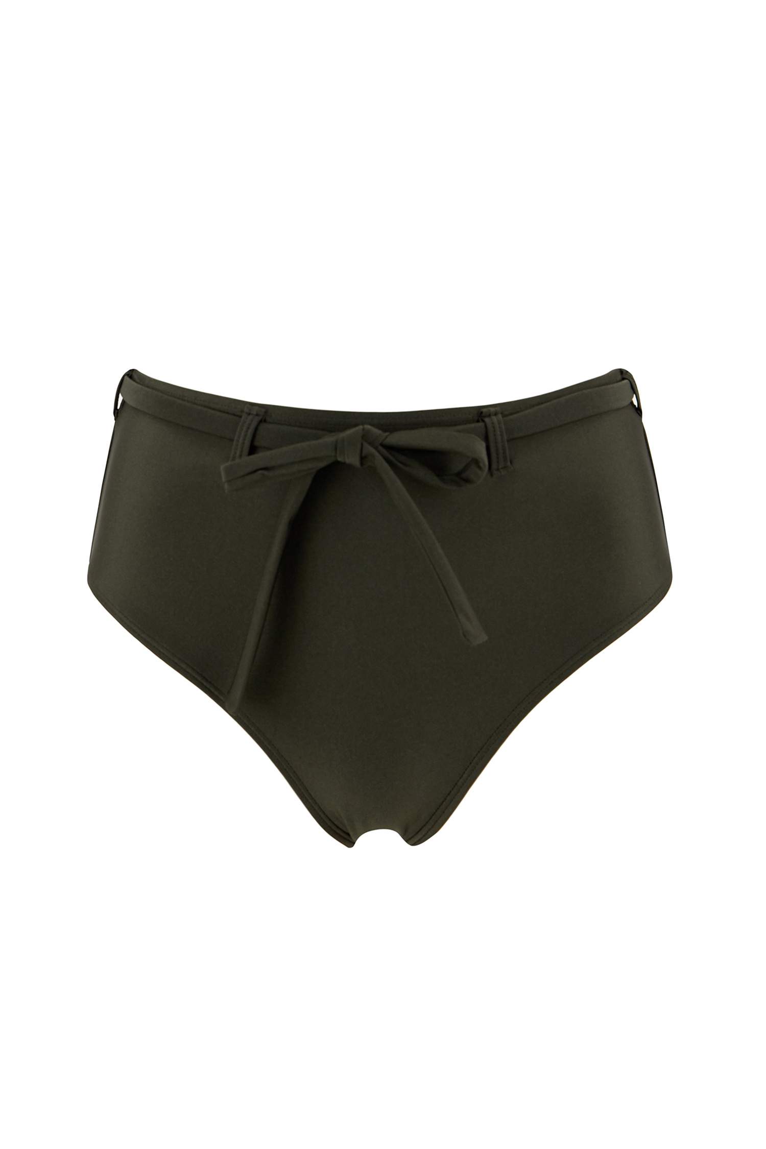 Basic Yüksek Bel Bağcık Detaylı Bikini Altı
