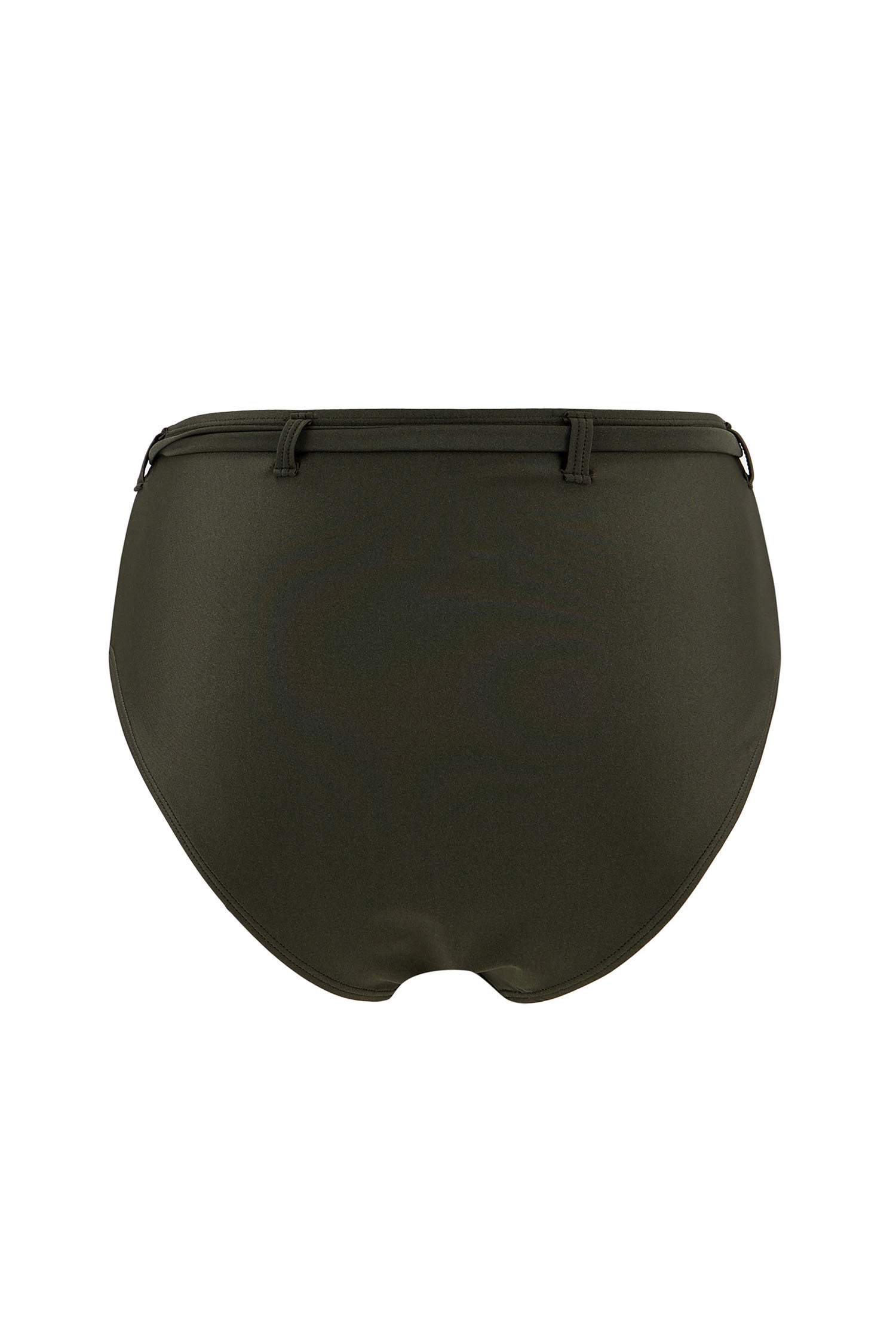 Basic Yüksek Bel Bağcık Detaylı Bikini Altı