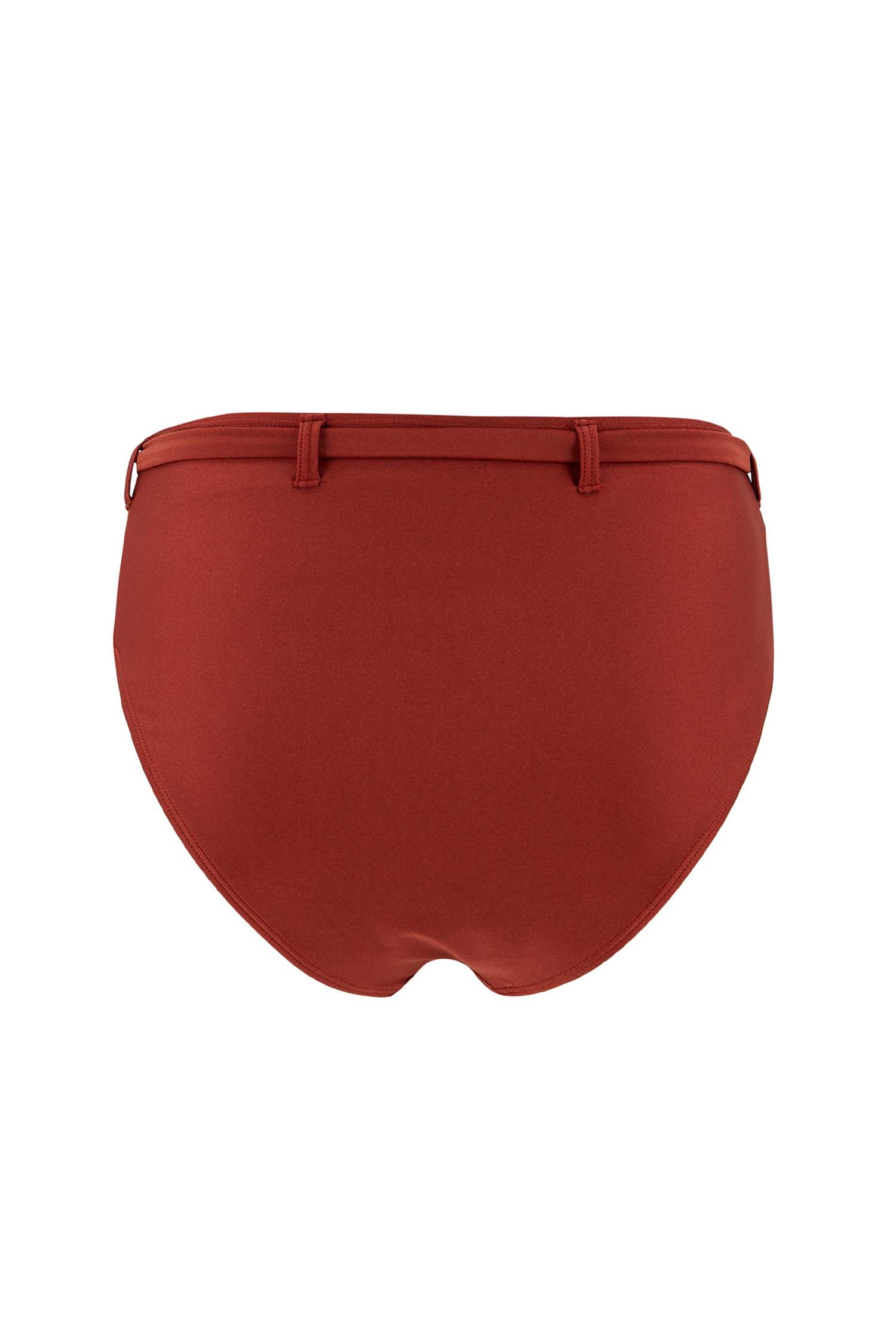 Basic Yüksek Bel Bağcık Detaylı Bikini Altı