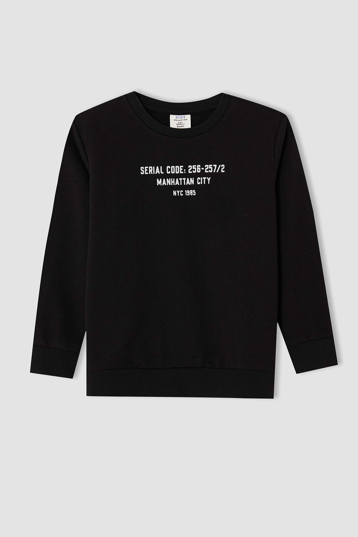 Erkek Çocuk Yazı Baskılı Sweatshirt