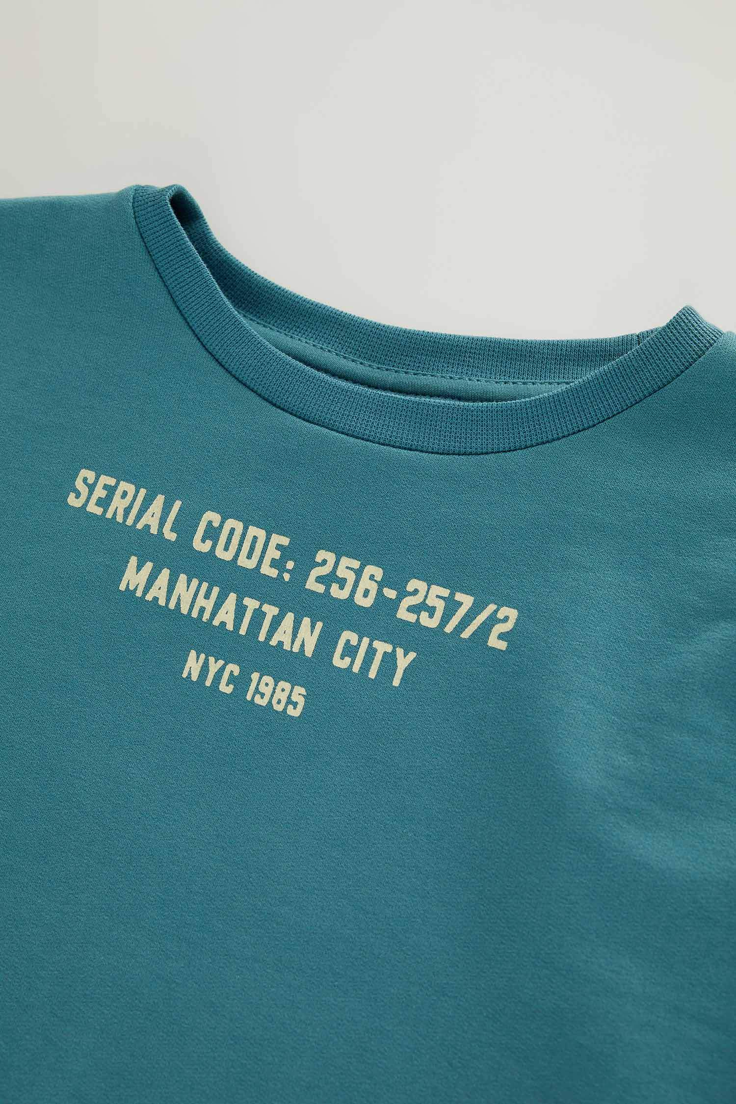 Erkek Çocuk Yazı Baskılı Sweatshirt