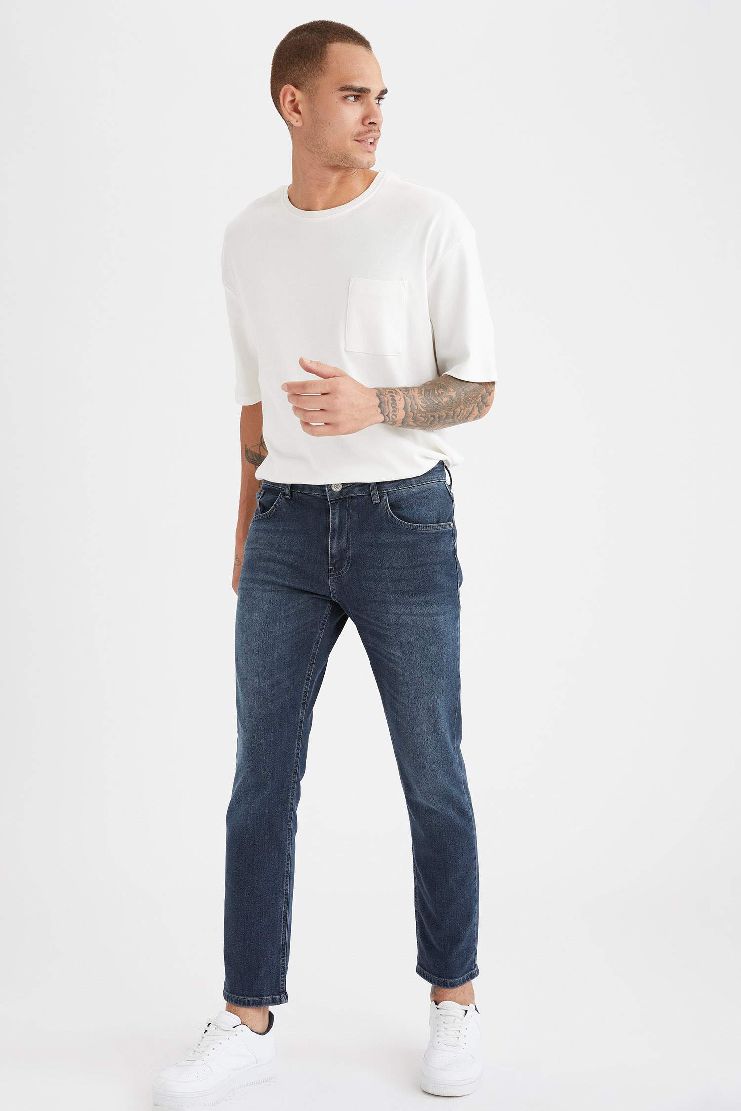 Sergio Regular Fit Normal Bel Boru Paça Jean Pantolon