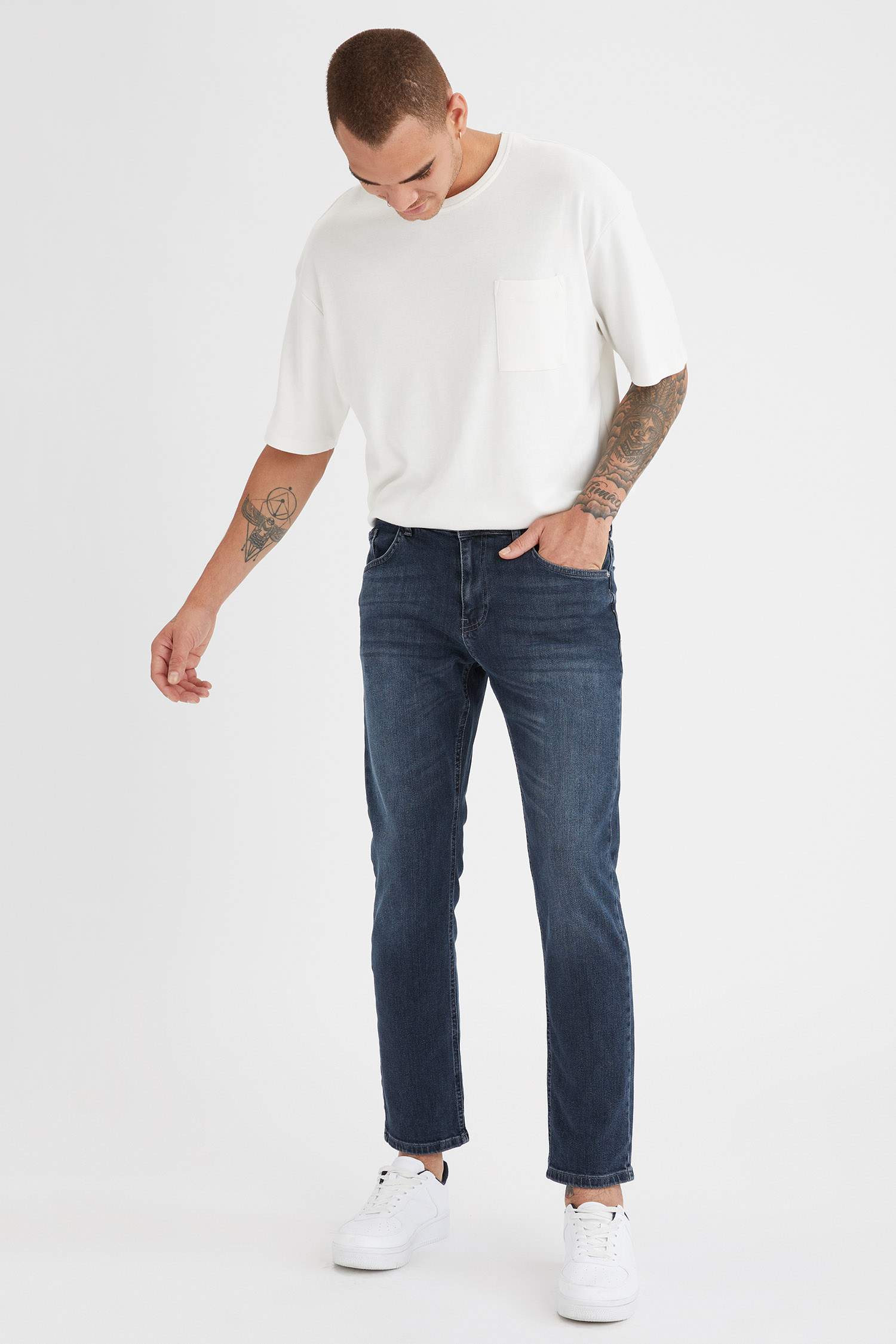 Sergio Regular Fit Normal Bel Boru Paça Jean Pantolon