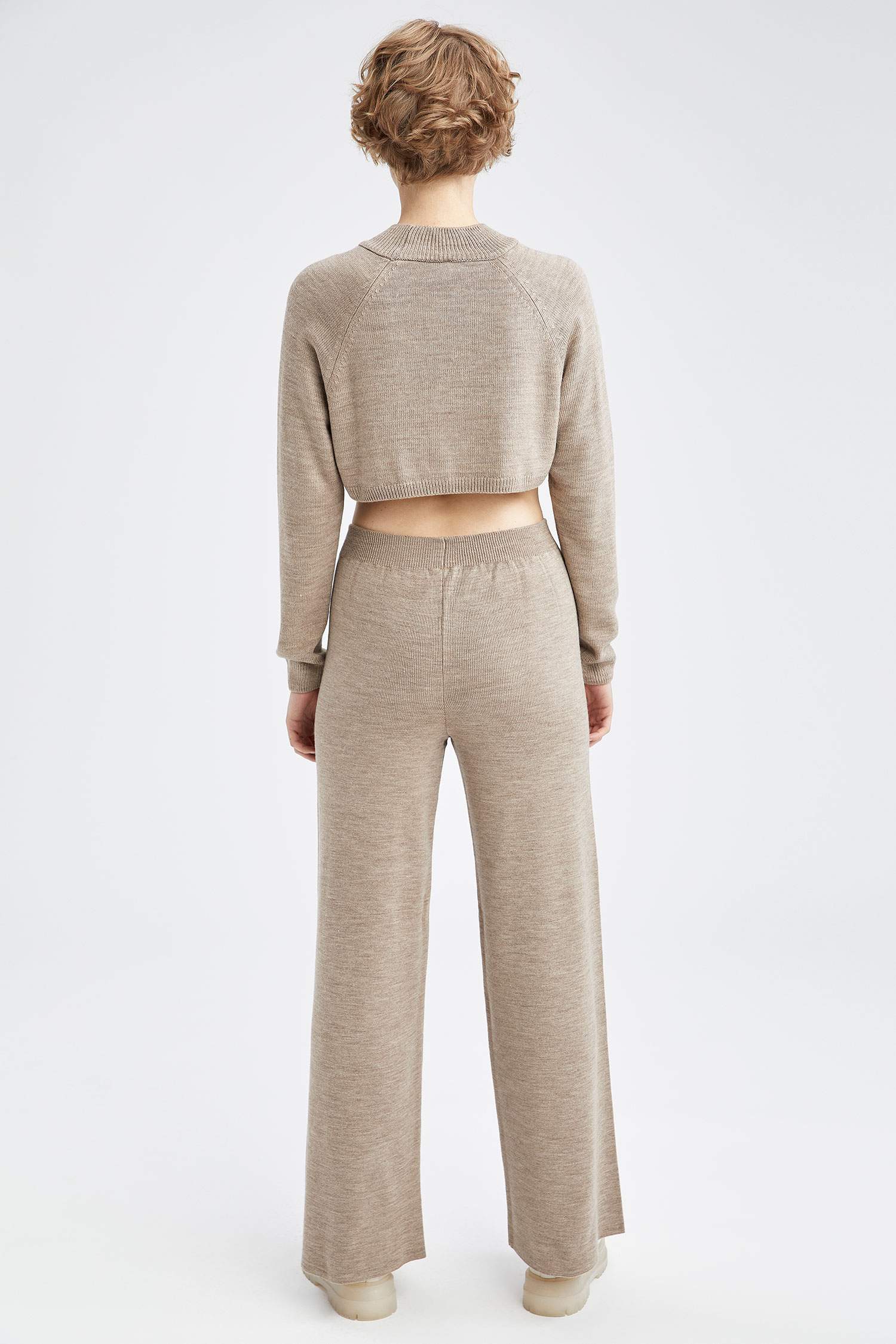 Relax Fit Palazzo Triko Pantolon