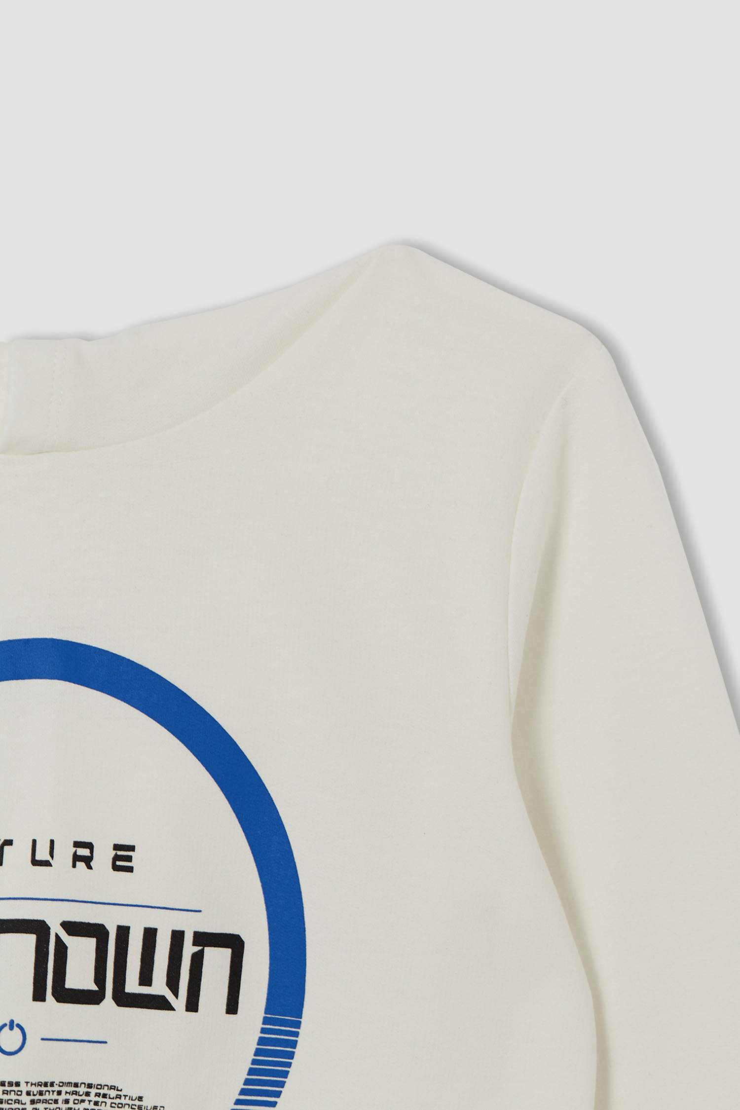 Erkek Çocuk Regular Fit Slogan Baskılı Kapüşonlu Sweatshirt