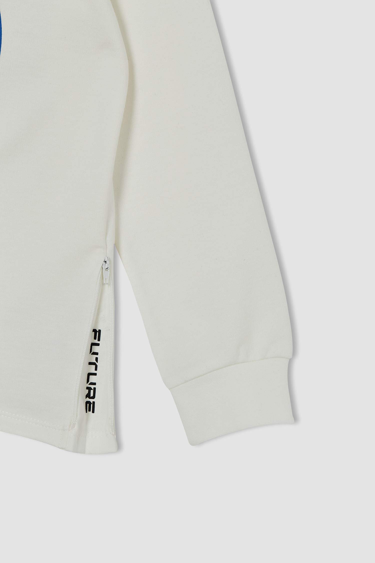Erkek Çocuk Regular Fit Slogan Baskılı Kapüşonlu Sweatshirt